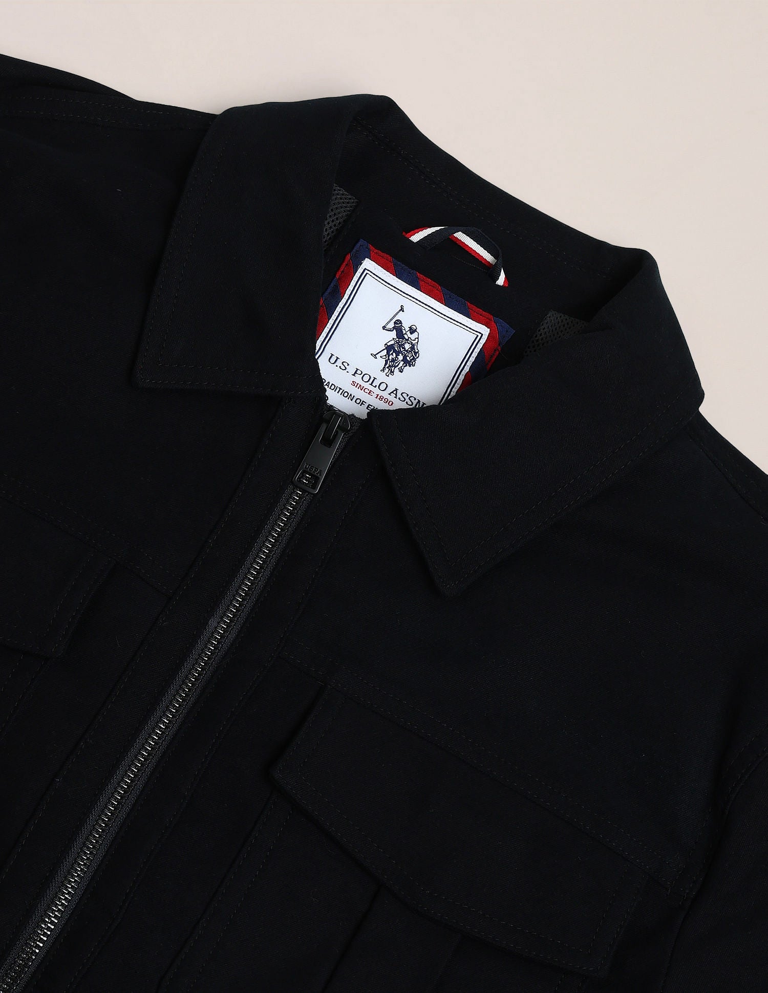 High Neck Padded Jacket Navy - U.S. Polo Assn. India | Large
