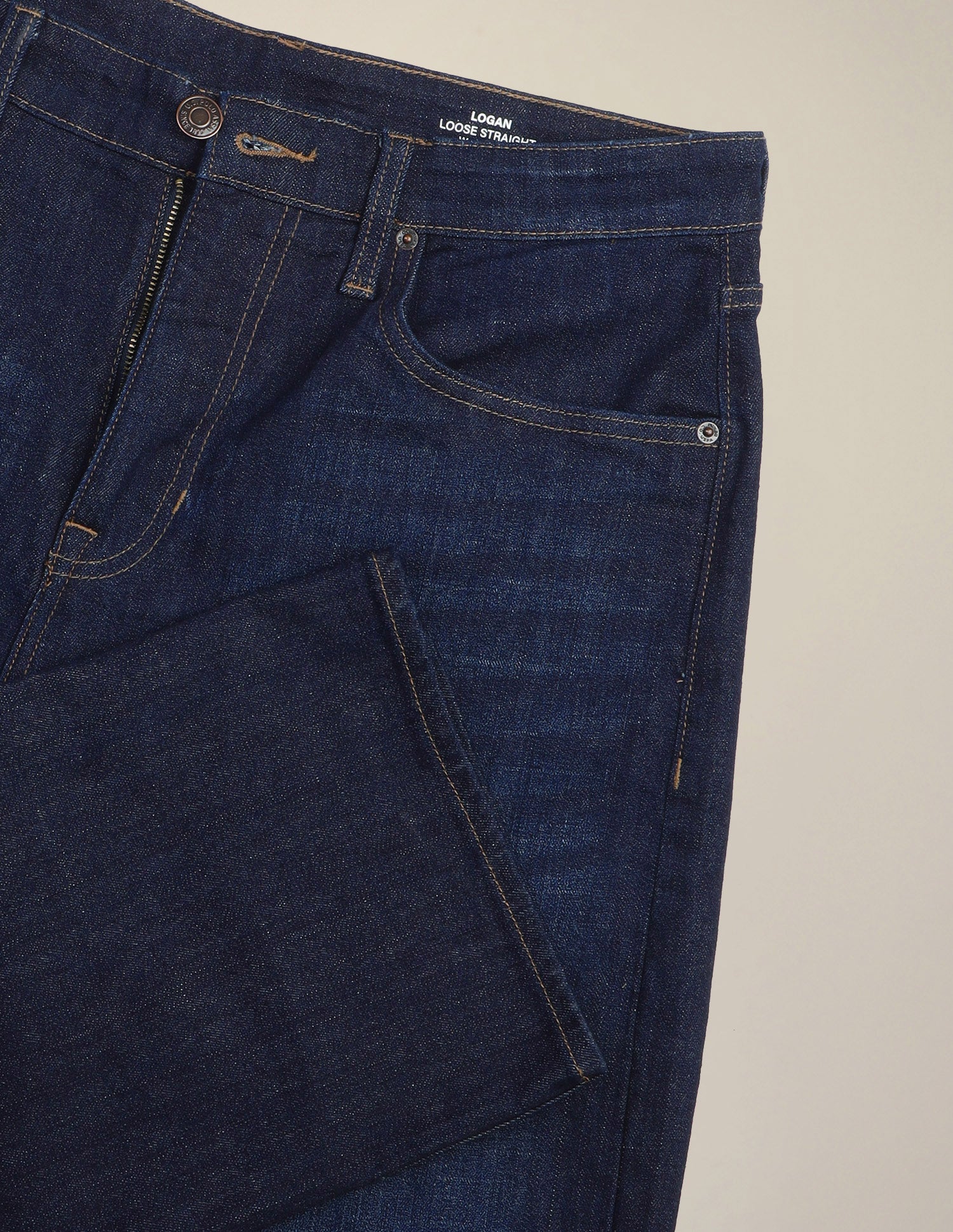 Logan Loose Straight Fit Blue Jeans Dark Indigo - U.S. Polo Assn. India | Large