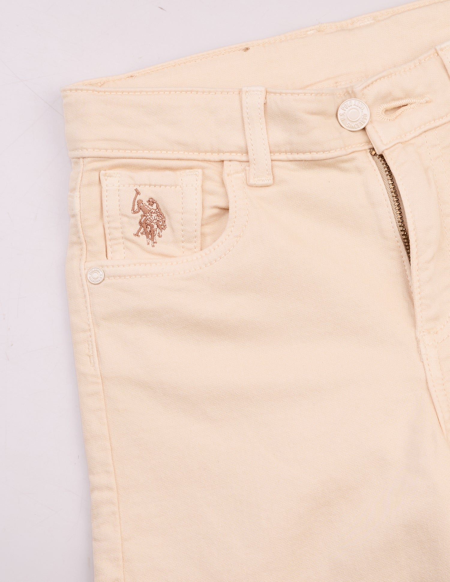 Wide Leg Fit Beige Jeans Beige - U.S. Polo Assn. India | Large