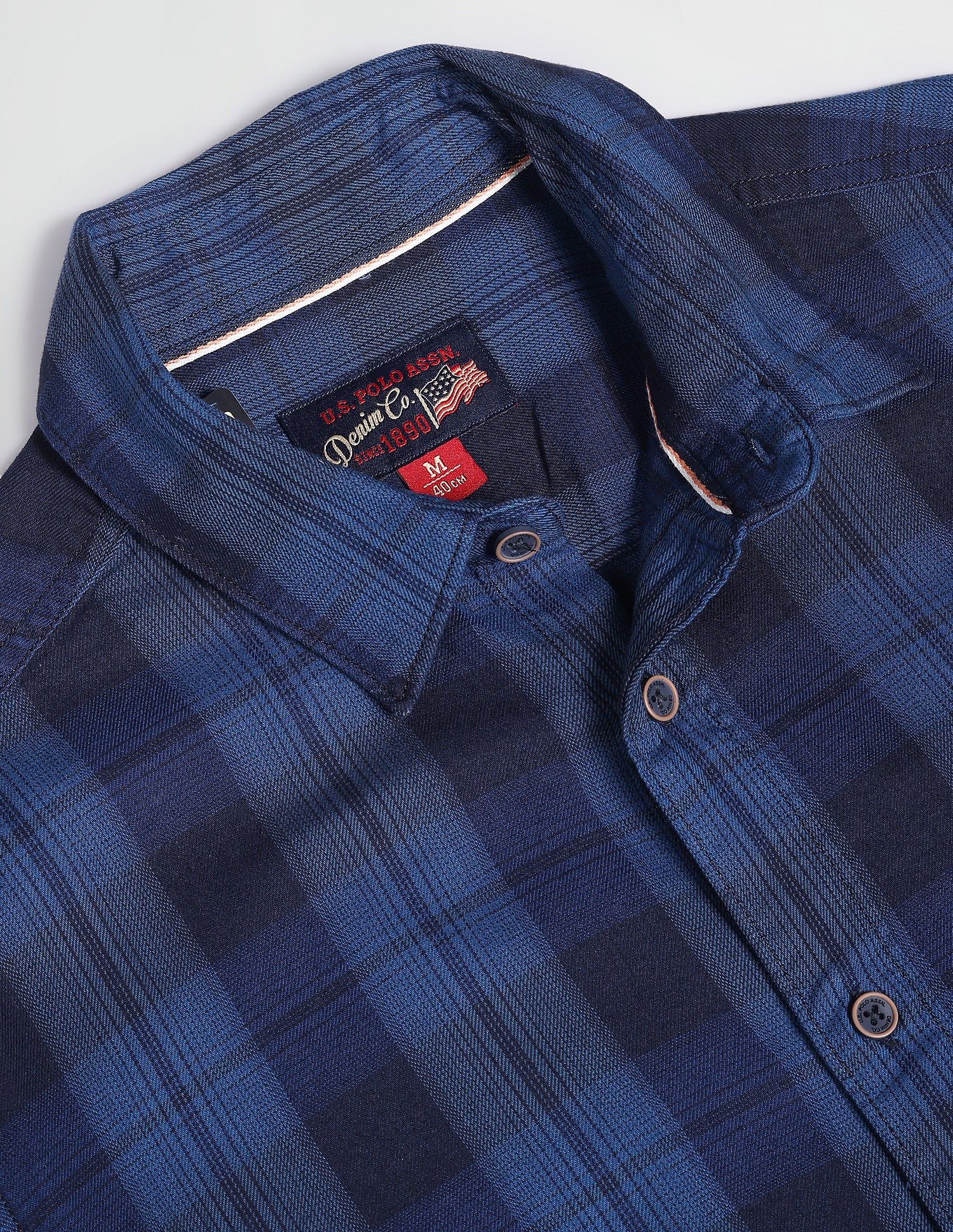 Indigo Plaid Check Shirt Indigo - U.S. Polo Assn. India | Large