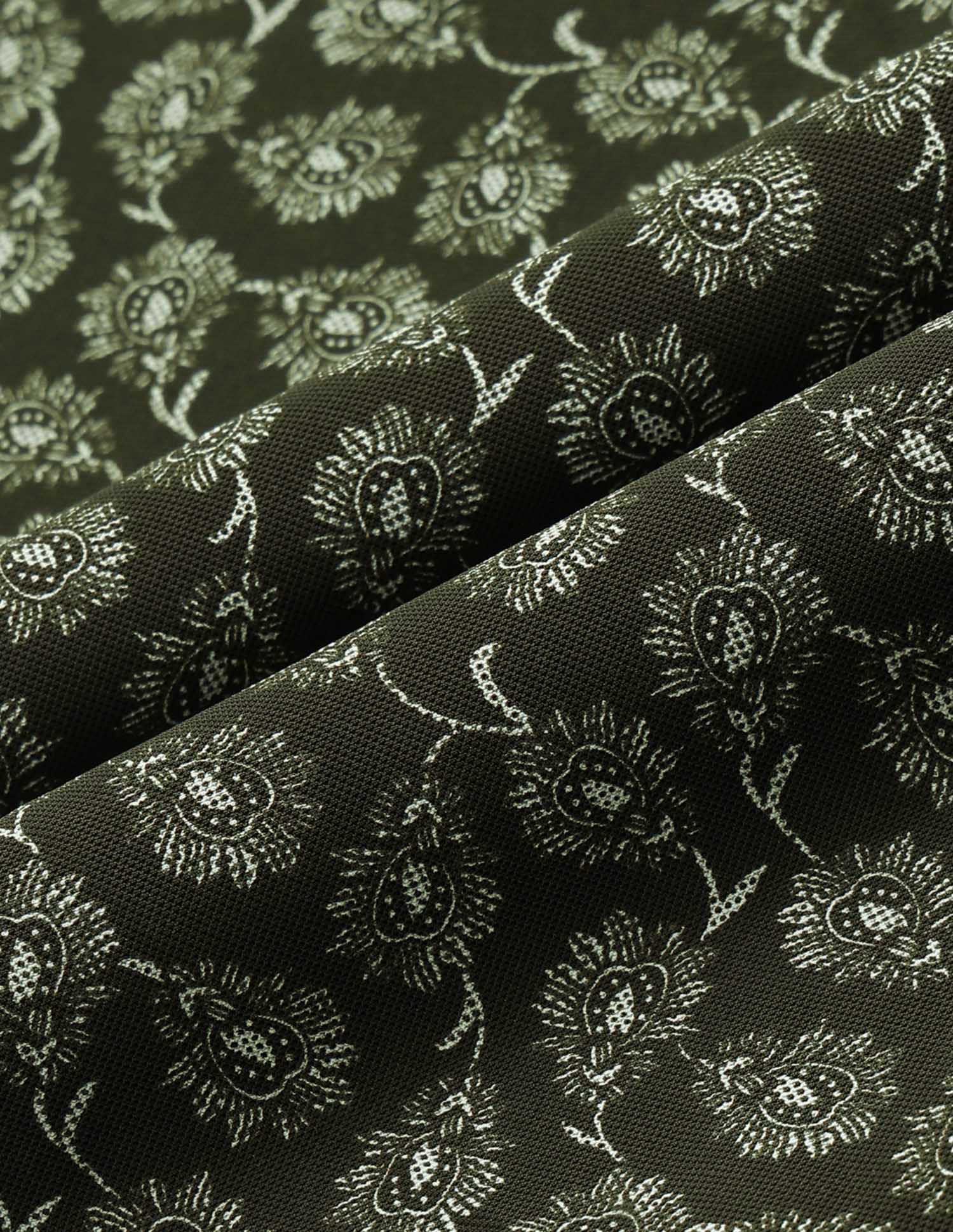 All-Over Printed Slim Fit Polo Shirt Olive - U.S. POLO ASSN. | Large