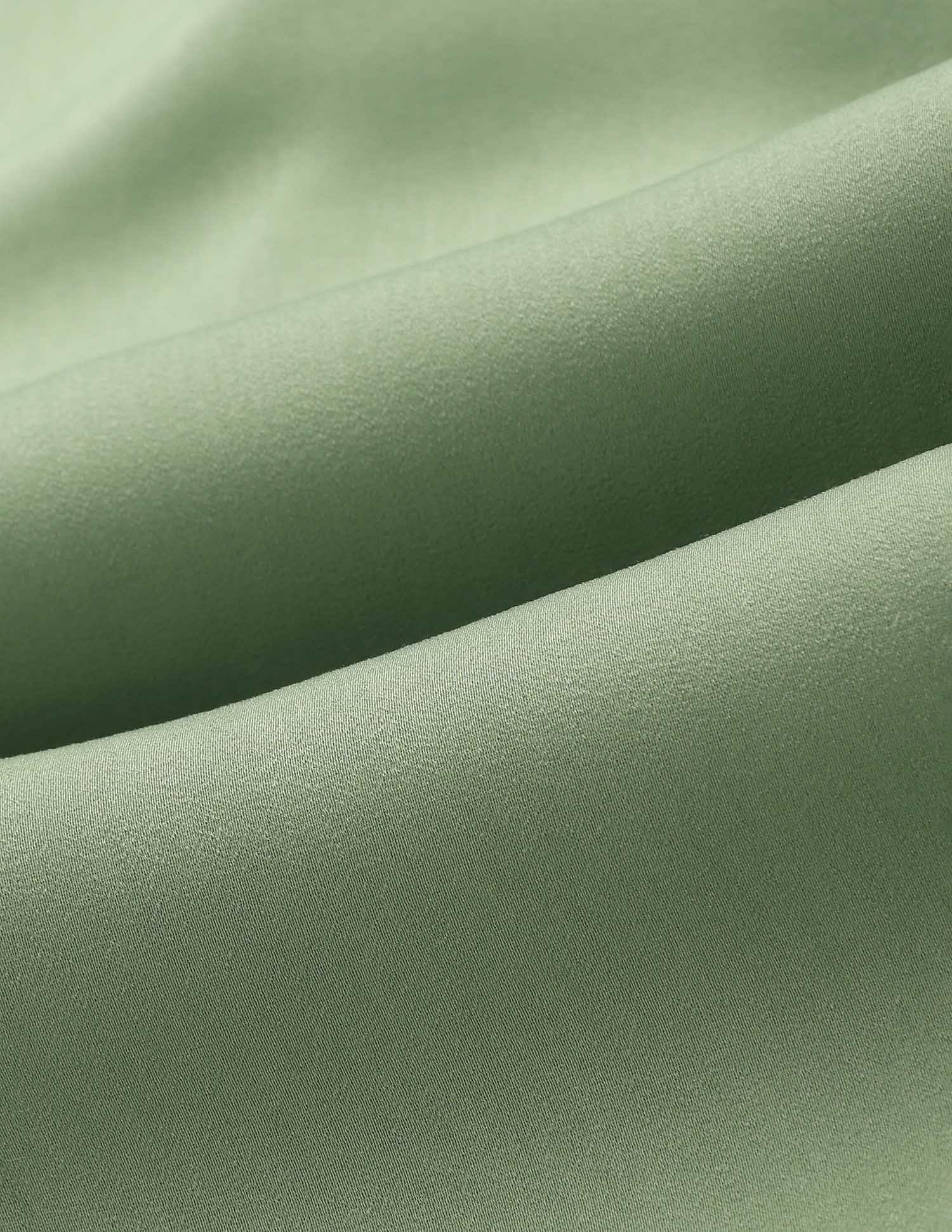 Double-Breated Satin Shirt Olive - U.S. POLO ASSN. | Large