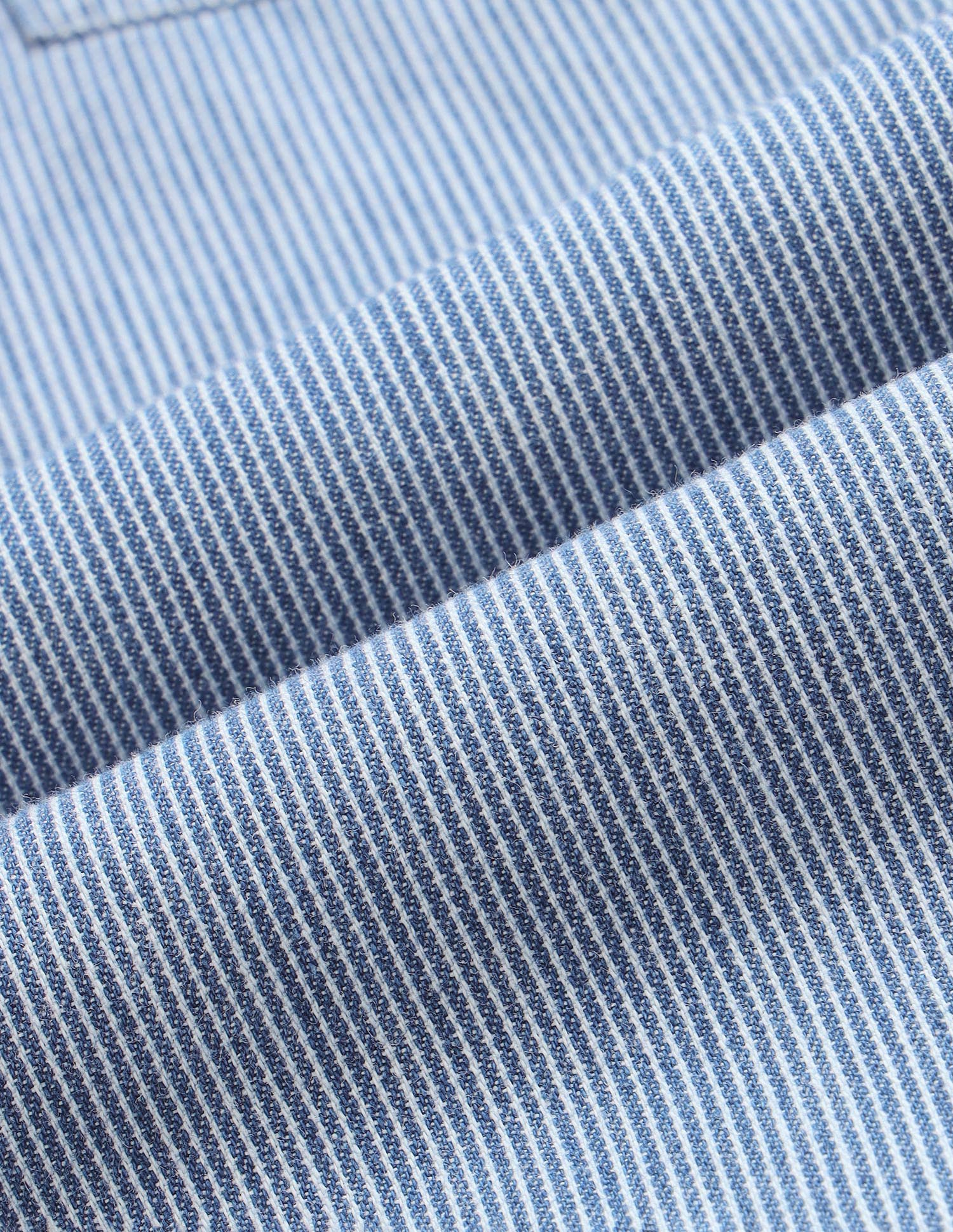 Regular Fit Self Design Vertical Striped Shirt Indigo - U.S. Polo Assn. India | Large