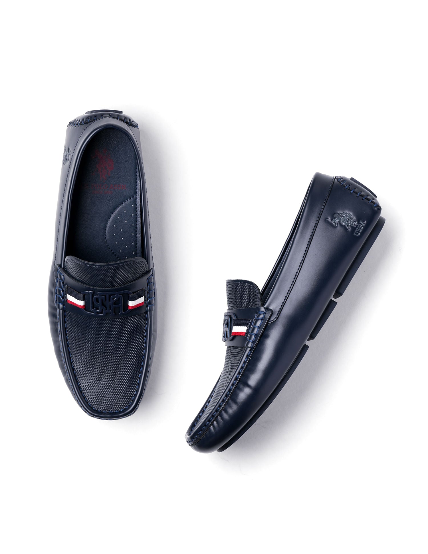 Men Anton Textured Loafer Navy - U.S. POLO ASSN. | Large