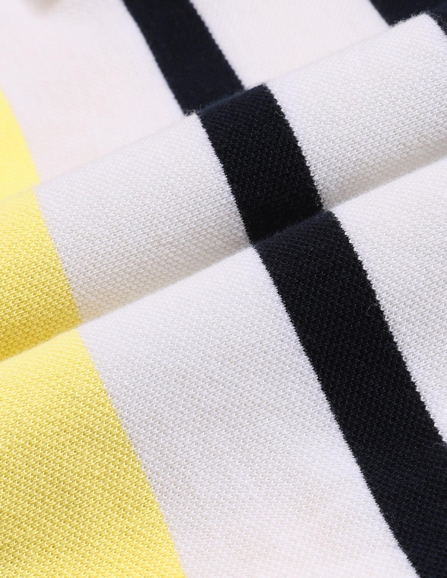 Boys Colour block Regular Fit Polo Shirt Light Yellow - U.S. POLO ASSN. | Large