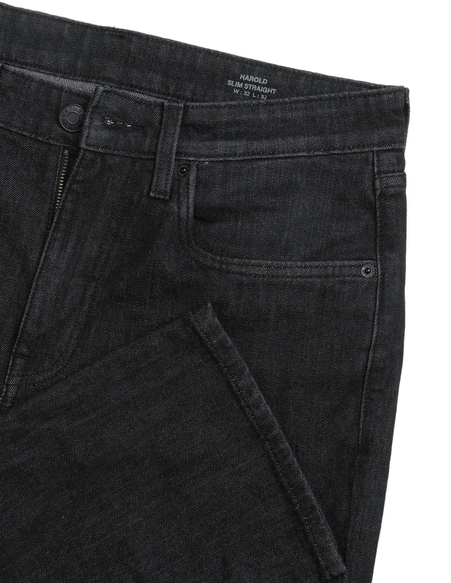 Harold Slim Straight Fit Black Jeans Black - U.S. Polo Assn. India | Large