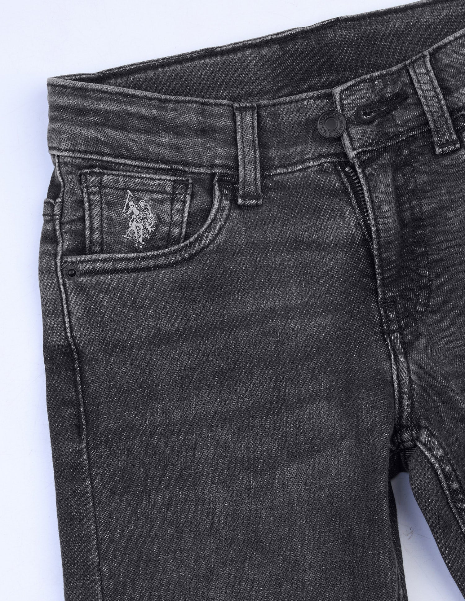 Harold Relaxed Fit Black Jeans Black - U.S. Polo Assn. India | Large