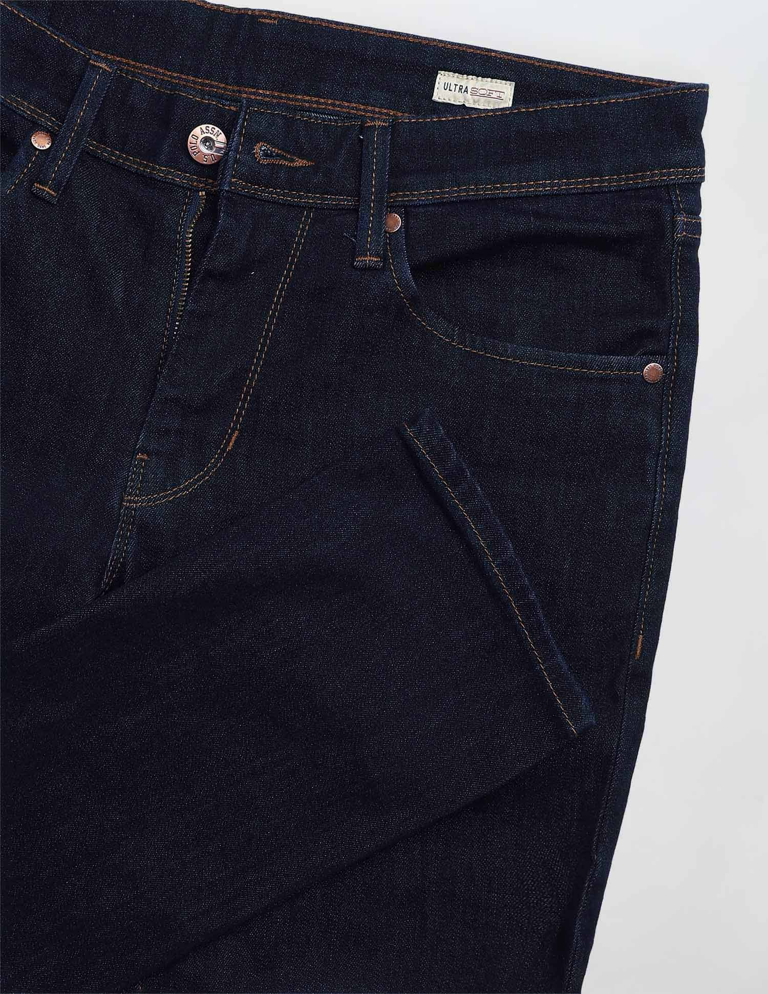 Brandon Slim Tapered Fit Mid Rise Jeans Blue - U.S. POLO ASSN. | Large