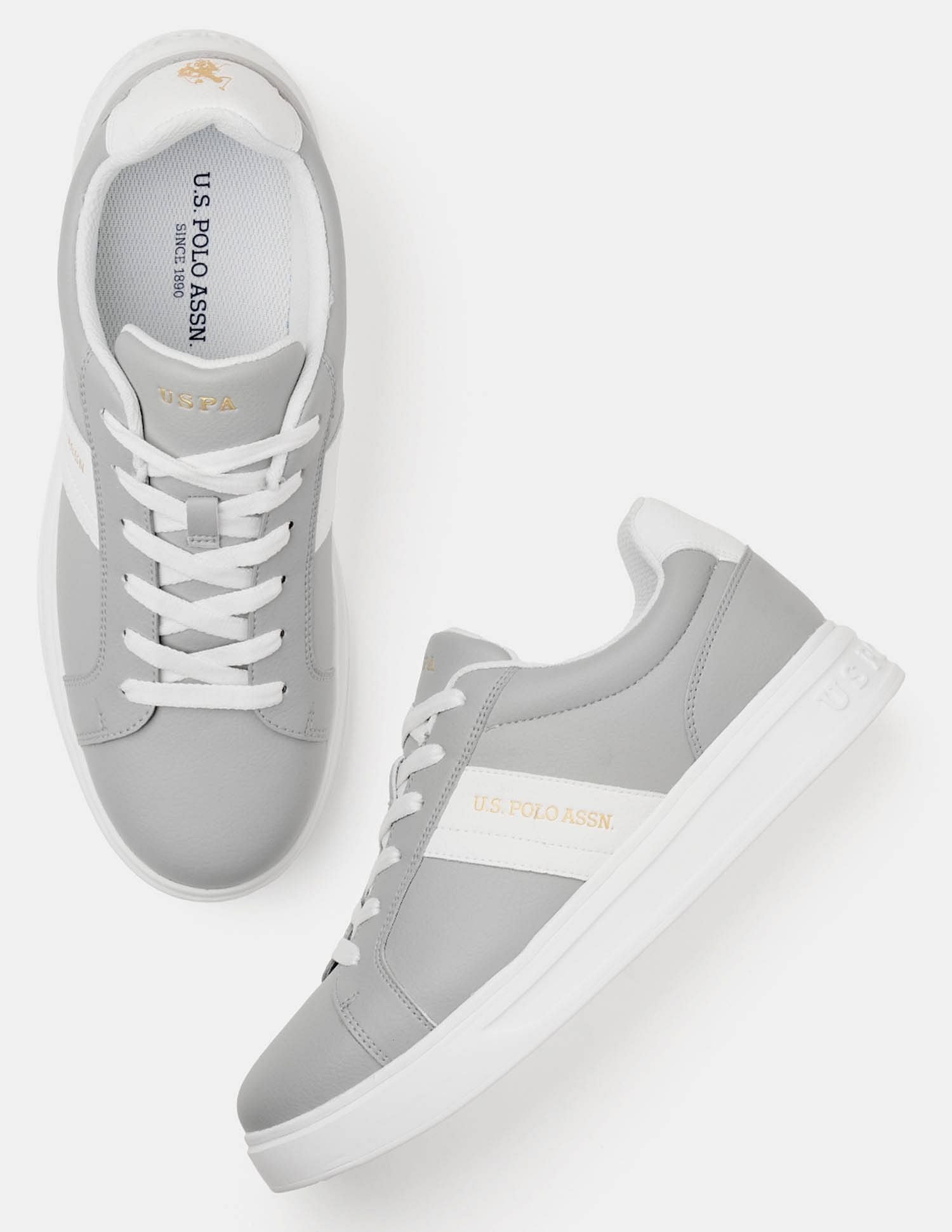 Men Kensy Colour Blocked Sneakers Grey - U.S. POLO ASSN. | Large