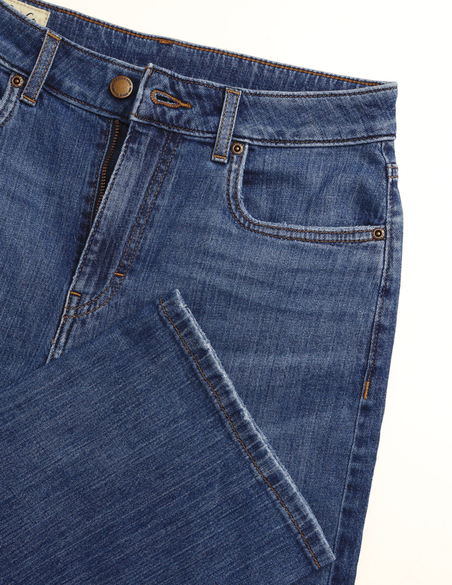 High Rise Straight Fit Jeans Blue - U.S. Polo Assn. India | Large