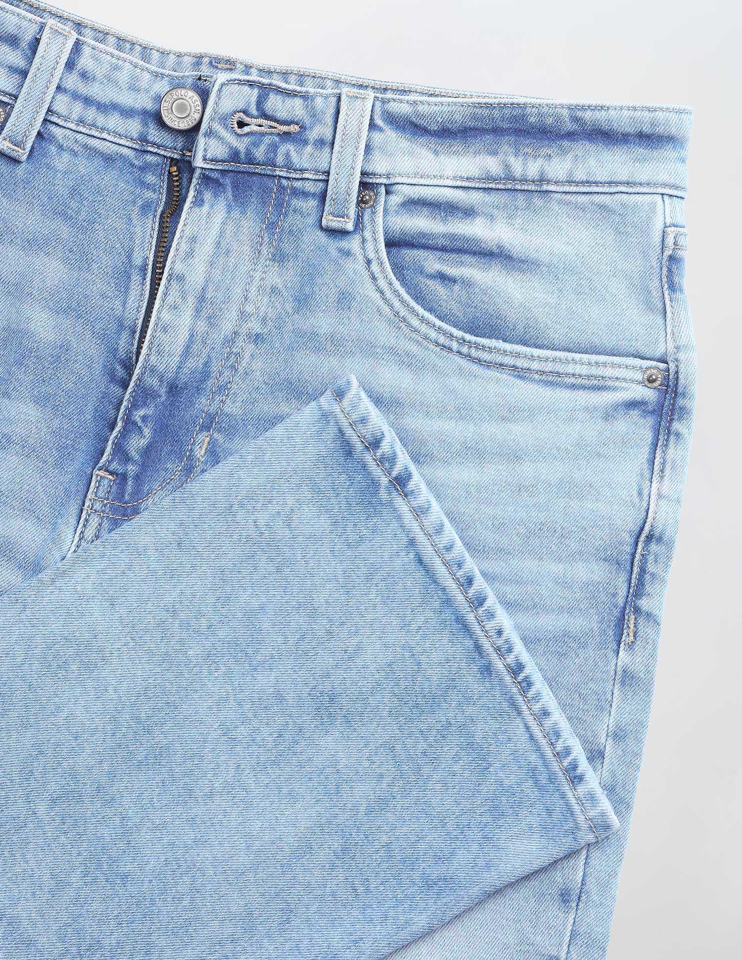 Connor Bootcut Fit Blue Jeans Light Blue - U.S. Polo Assn. India | Large