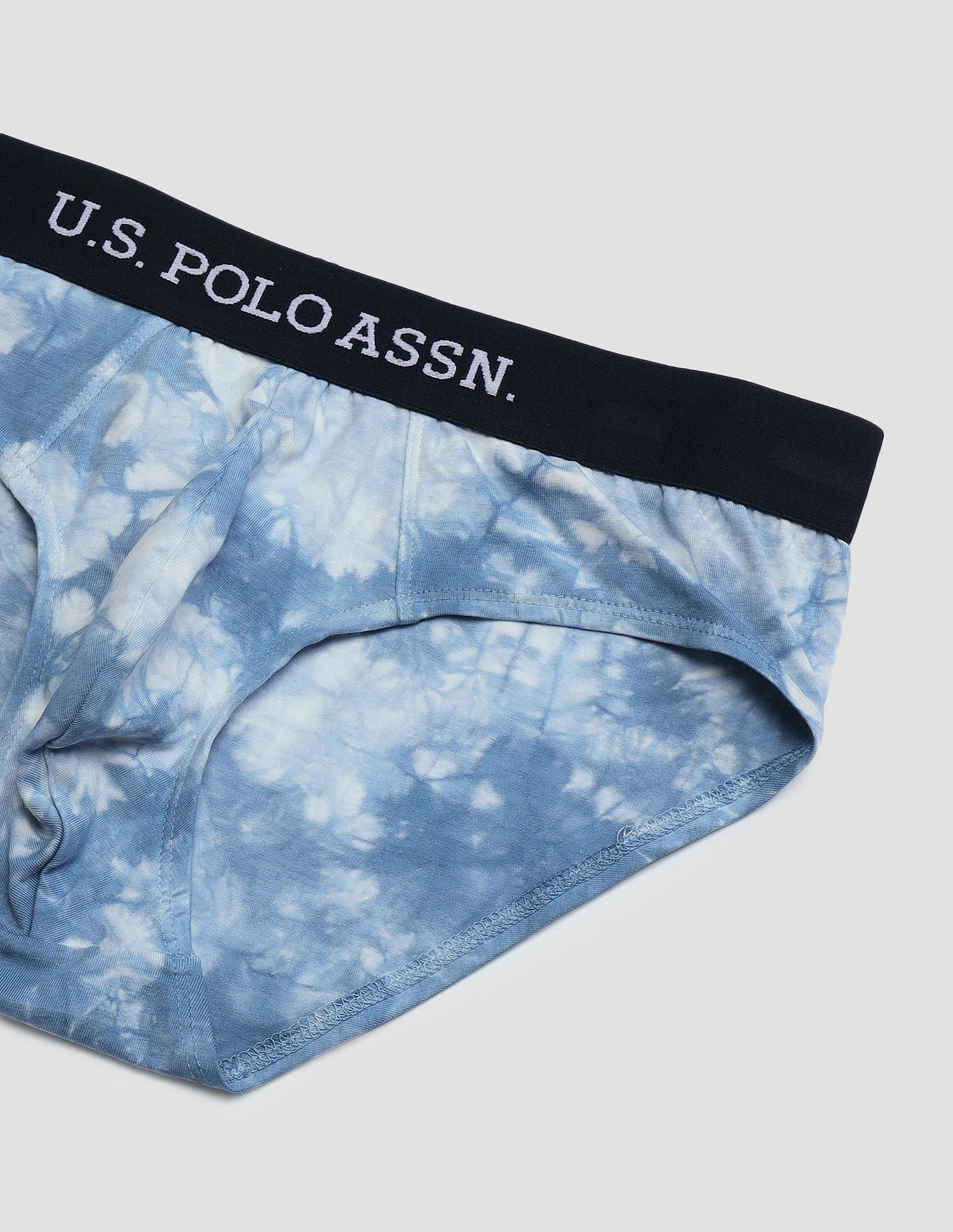 Cotton Stretch Tie Dye OEB03 Briefs - Pack Of 1 Blue - U.S. POLO ASSN. | Large