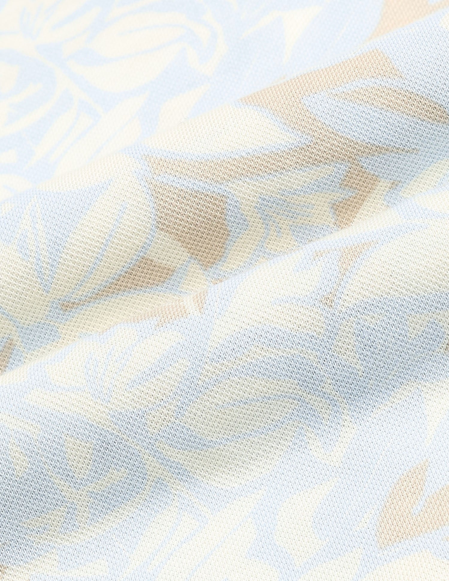 Floral Printed Slim Fit Polo Shirt Light Blue - U.S. Polo Assn. India | Large