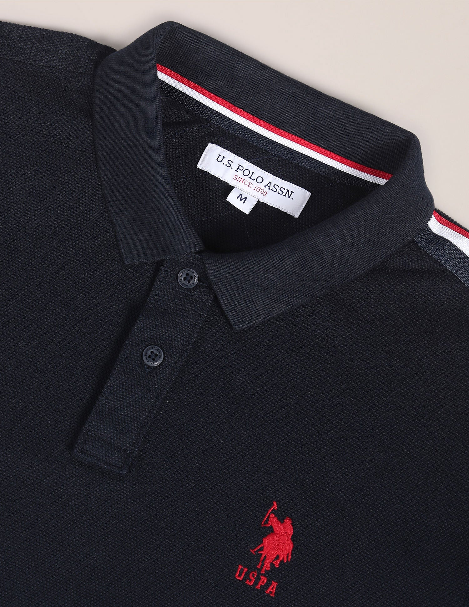 Slim Fit Logo Polo Shirt Navy - U.S. Polo Assn. India | Large