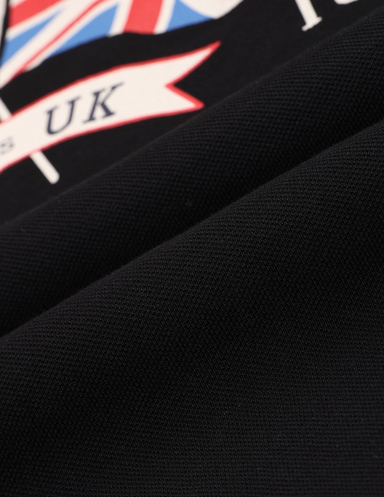 Graphic Printed Muscle Fit Polo Shirt Black - U.S. POLO ASSN. | Large