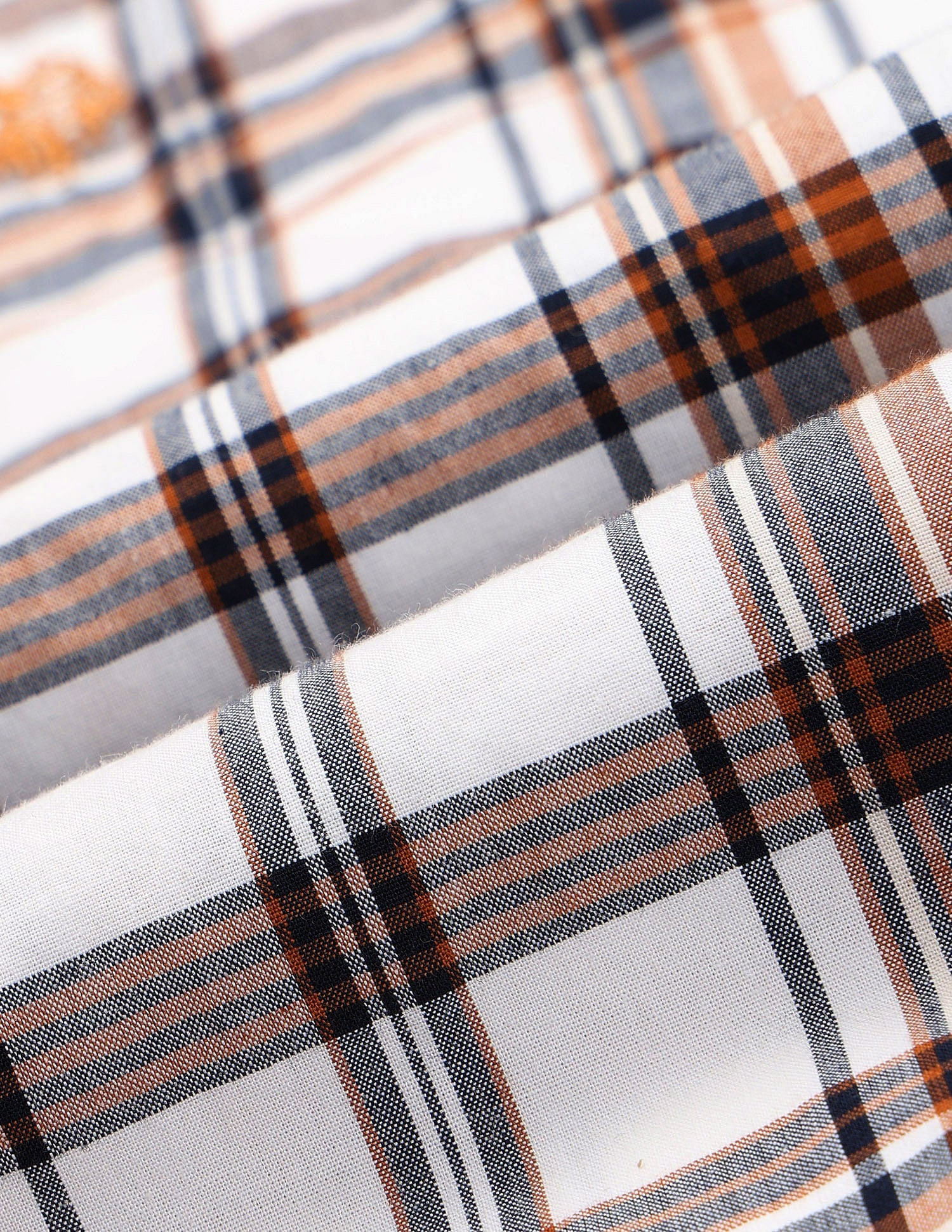 Tailored Fit Twill Checked Shirt