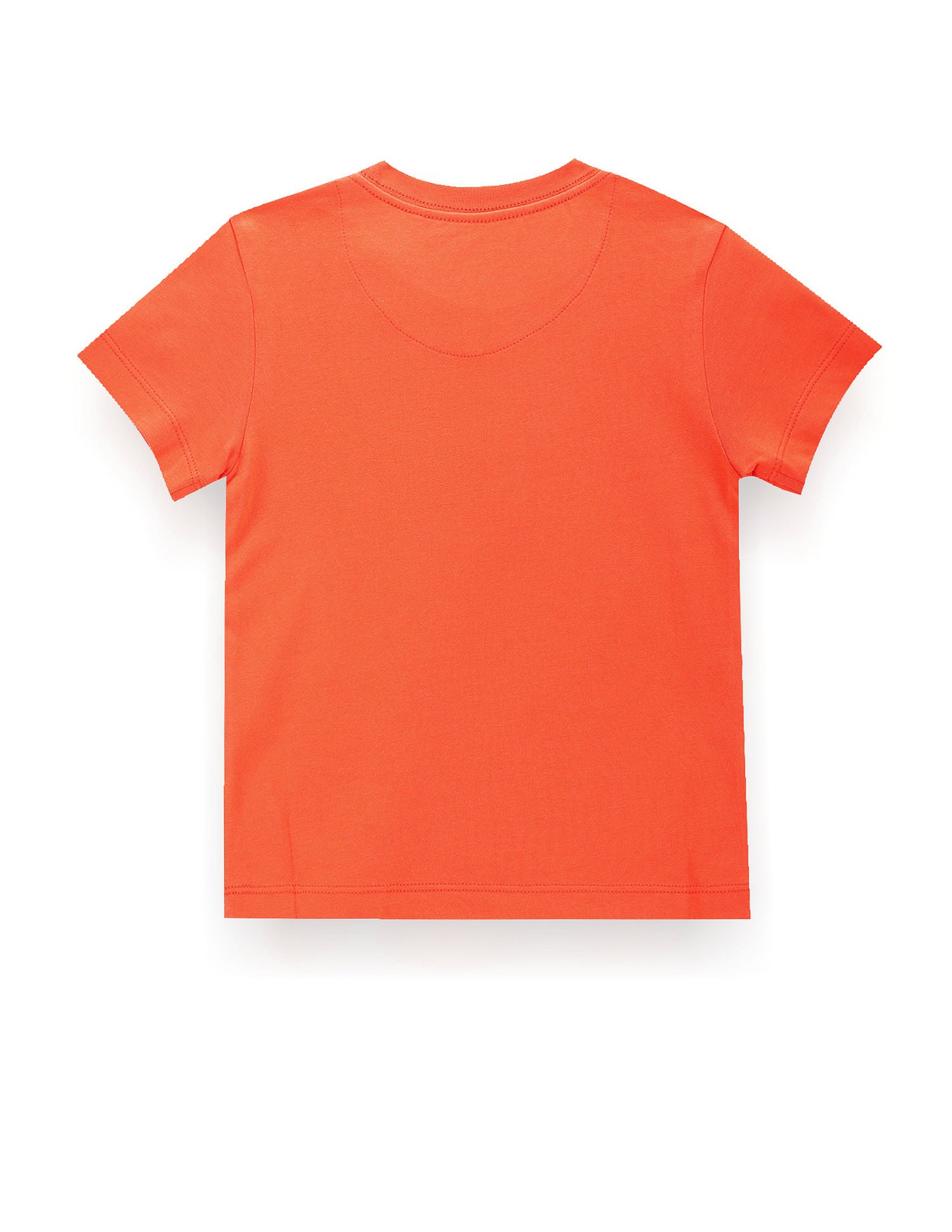 Boys Brand Print Cotton T-Shirt Orange - U.S. POLO ASSN. | Large