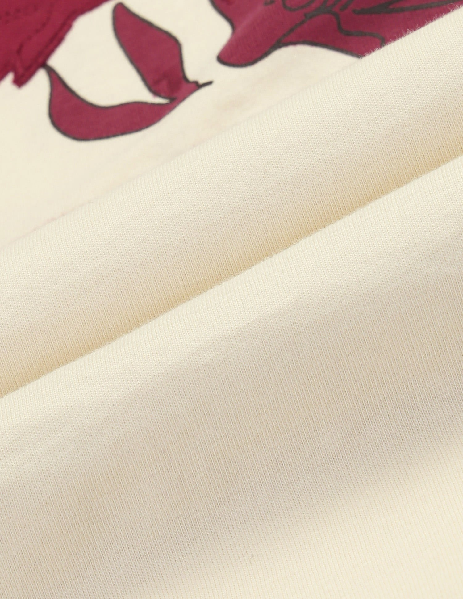 Oversized Fit Floral Printed T-Shirt Ecru - U.S. Polo Assn. India | Large