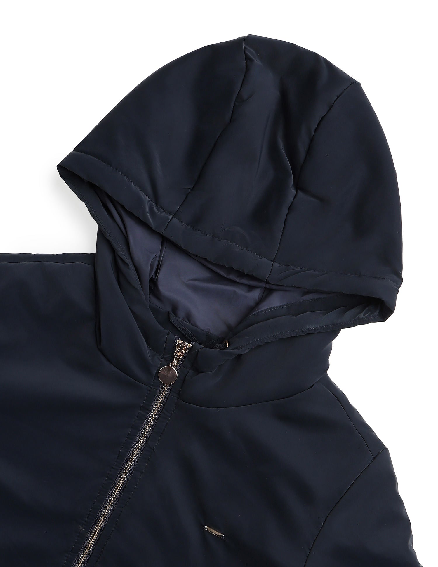 Solid Regular Fit Hooded Jacket Blue - U.S. POLO ASSN. | Large