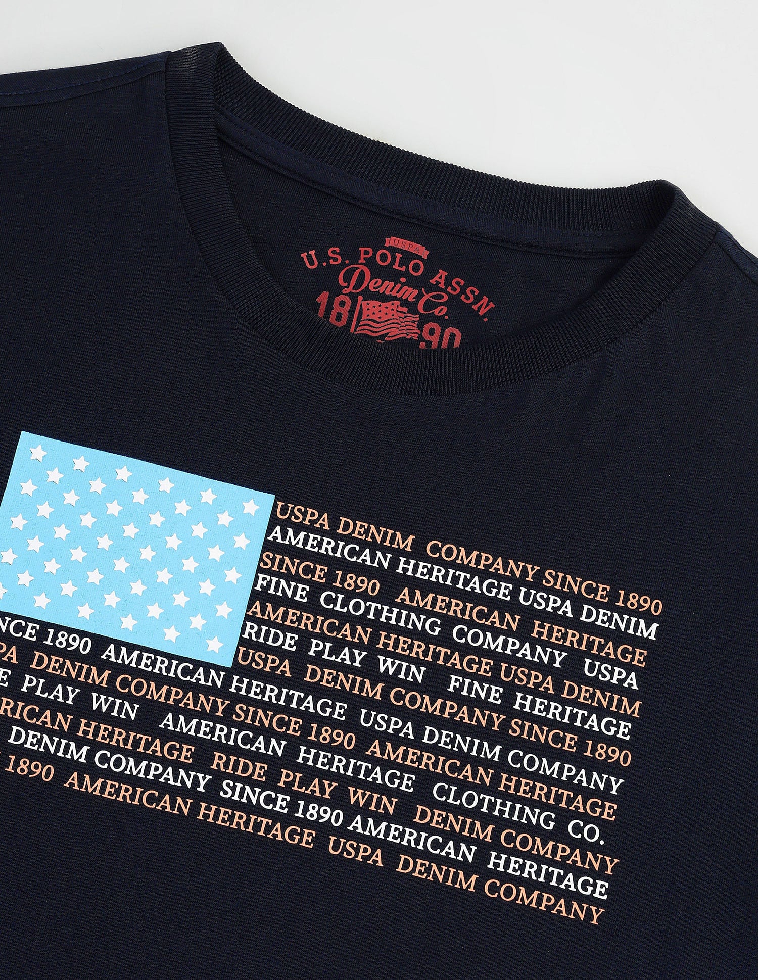 Crew Neck Muscle Fit T-Shirt Navy - U.S. POLO ASSN. | Large