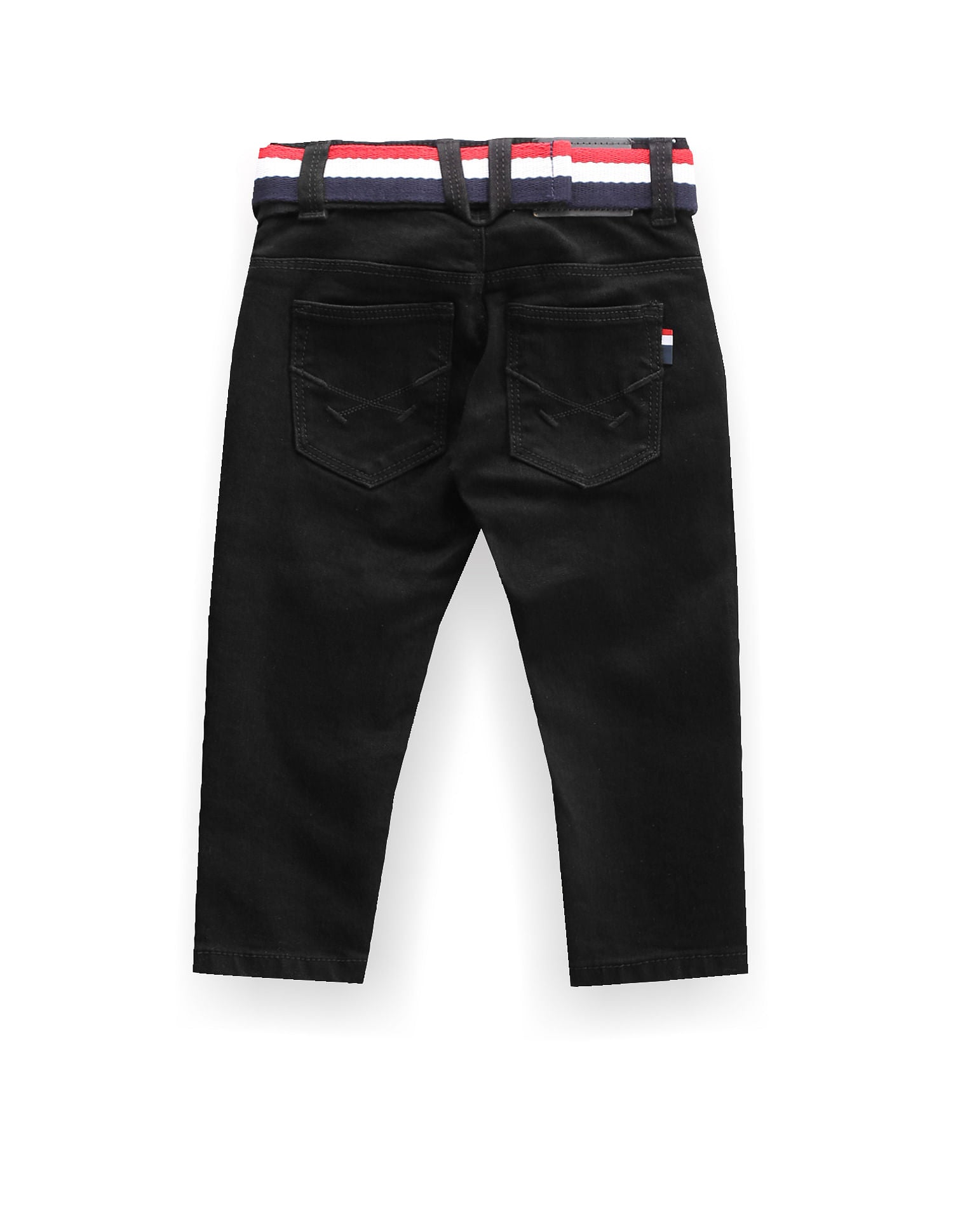 Boys Mid Rise Twill Jeans Black - U.S. POLO ASSN. | Large