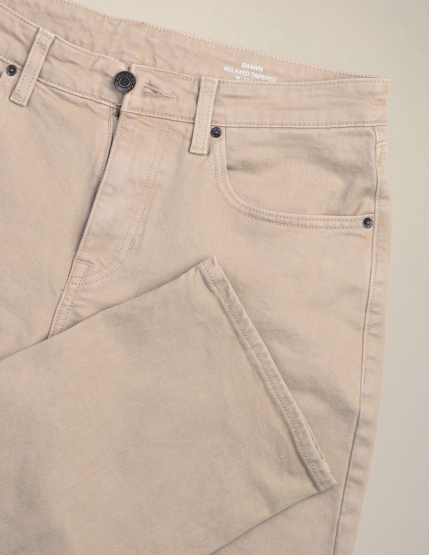 Shawn Relaxed Fit Beige Jeans Beige - U.S. Polo Assn. India | Large