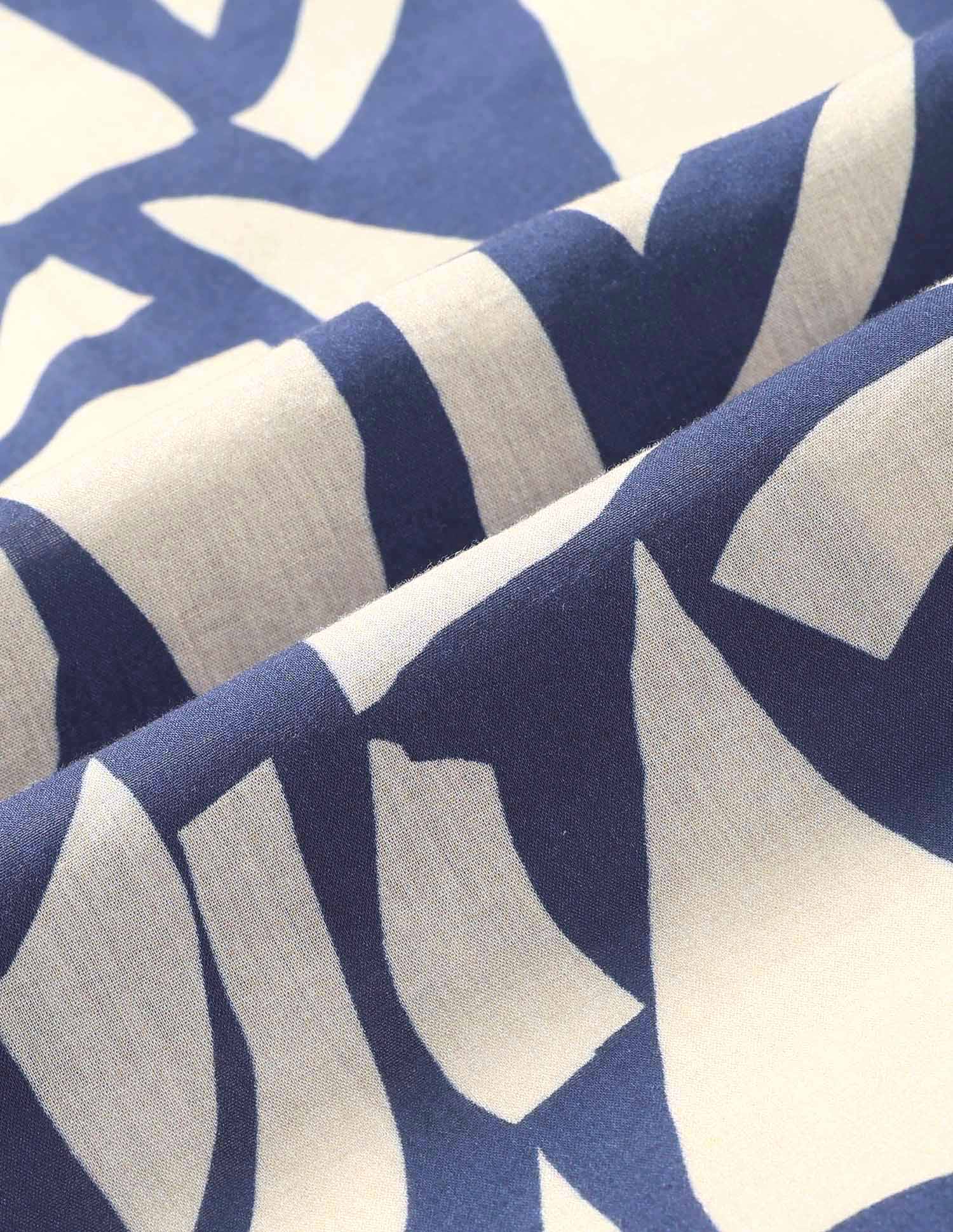 Slim Fit Abstract Printed Shirt Navy - U.S. POLO ASSN. | Large