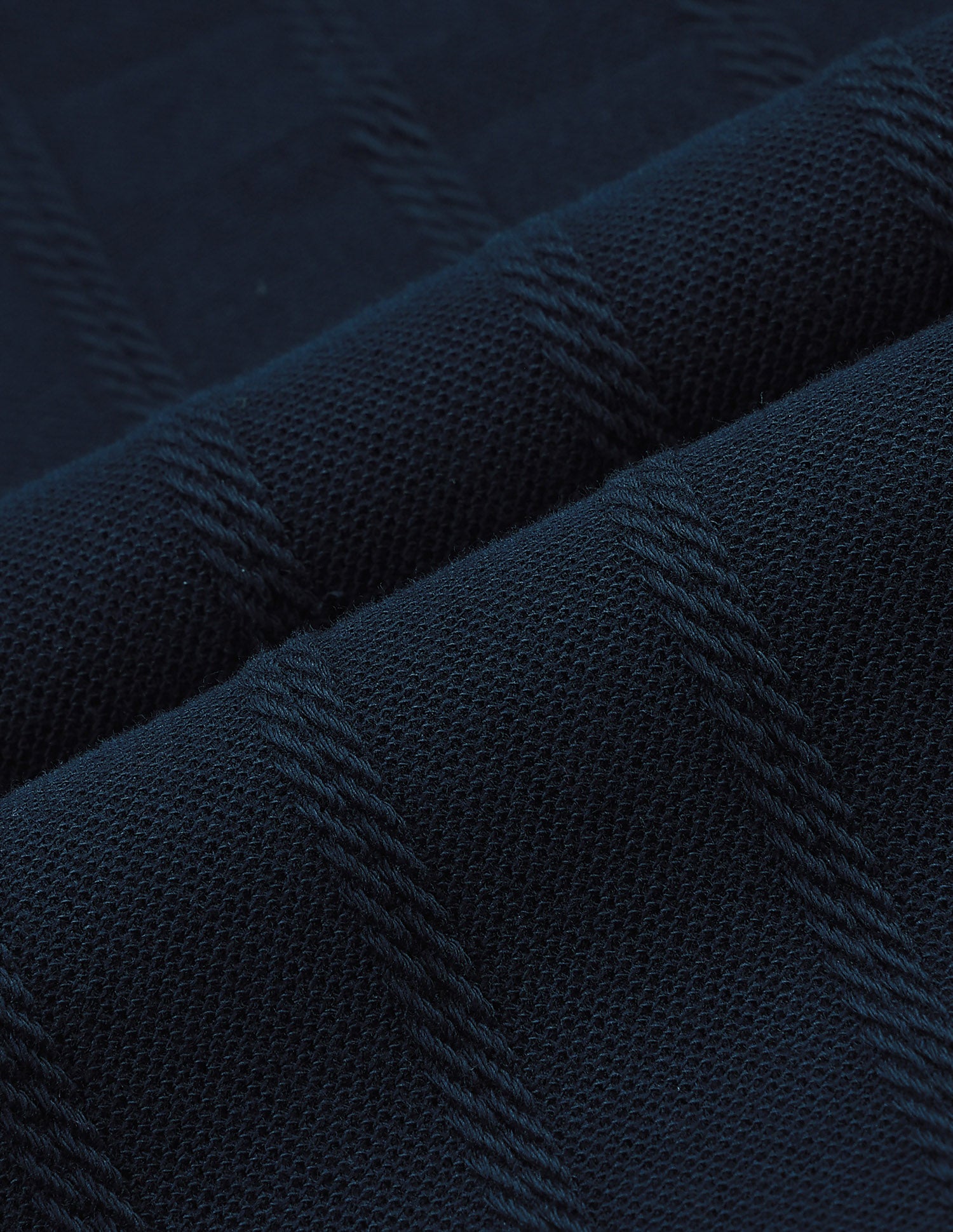 Vertical Striped Patterned Knit Polo Shirt Navy - U.S. Polo Assn. India | Large