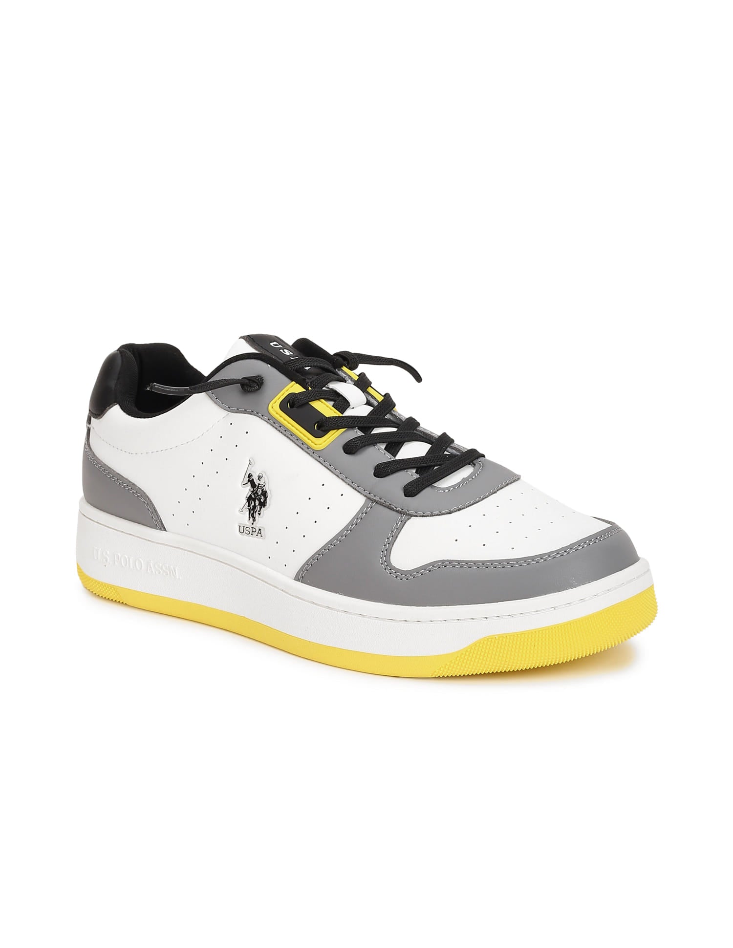 Oakley Perforated Sneakers White and Grey - U.S. Polo Assn. India | Large