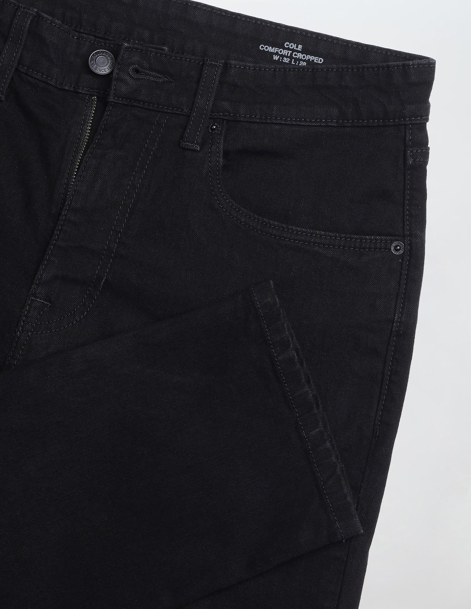 Solid Tapered Fit Jeans Black - U.S. Polo Assn. India | Large