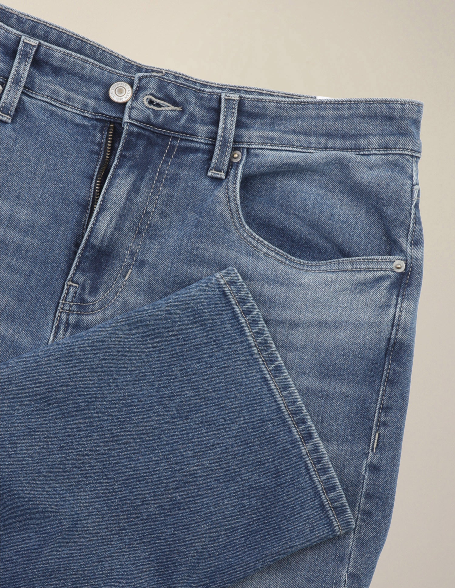 Shawn Relaxed Fit Blue Jeans Mid Blue - U.S. Polo Assn. India | Large