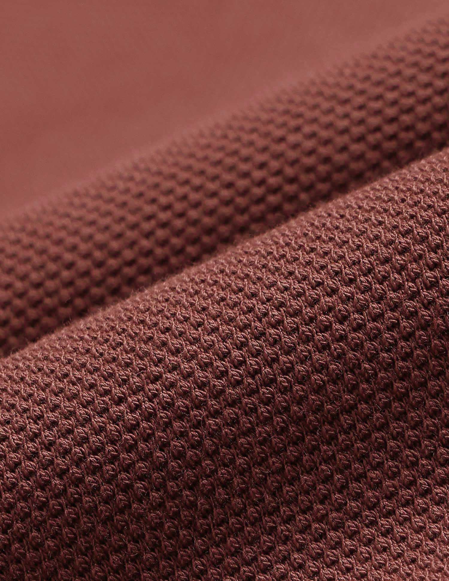 Pure Cotton Textured Polo Shirt Rust - U.S. POLO ASSN. | Large