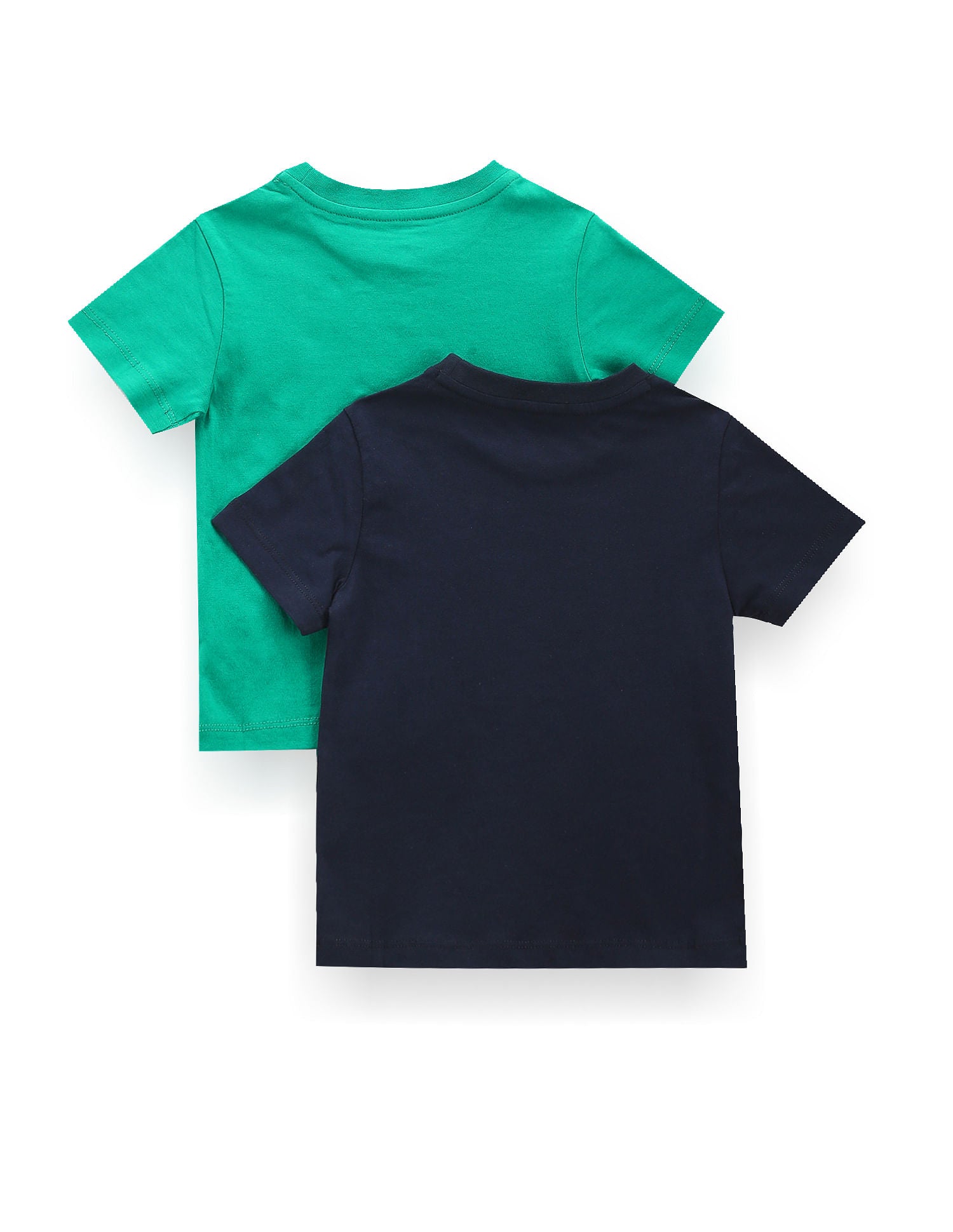Boys Pure Cotton T-Shirt - Pack Of 2 Green and Navy - U.S. POLO ASSN. | Large