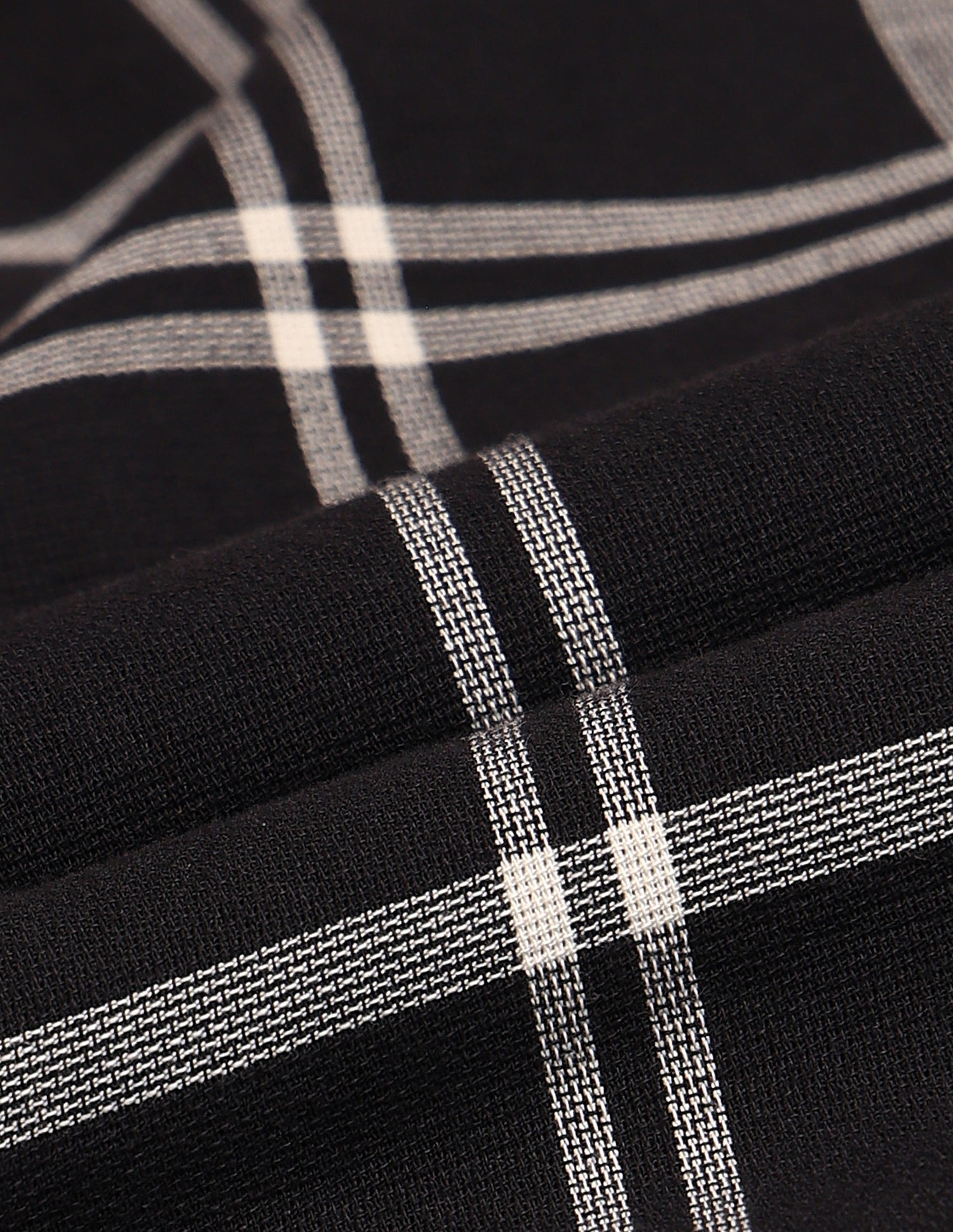 Windowpane Check Printed Slim Fit Shirt Black - U.S. Polo Assn. India | Large