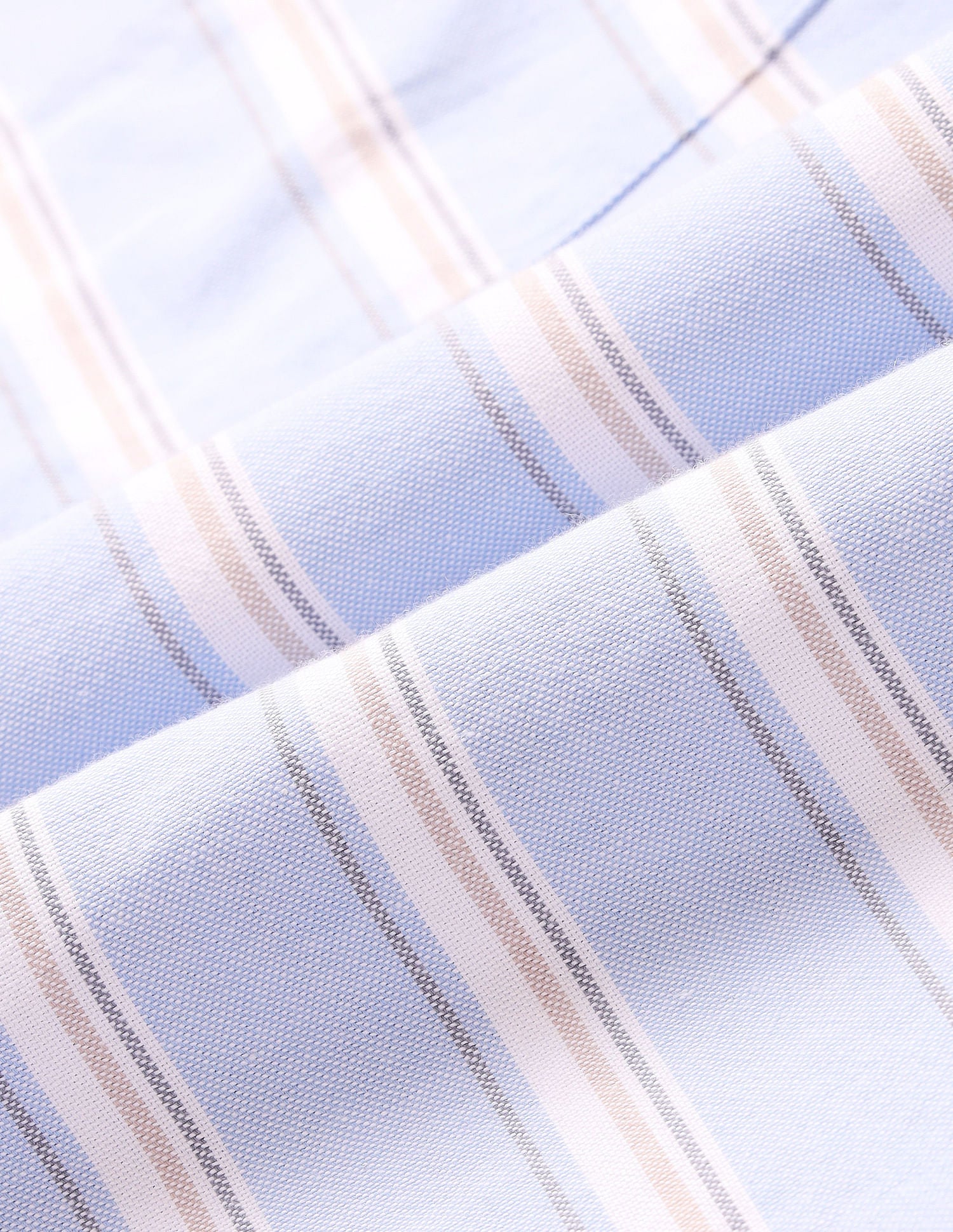 Tailored Fit Striped Shirt Light Blue - U.S. Polo Assn. India | Large