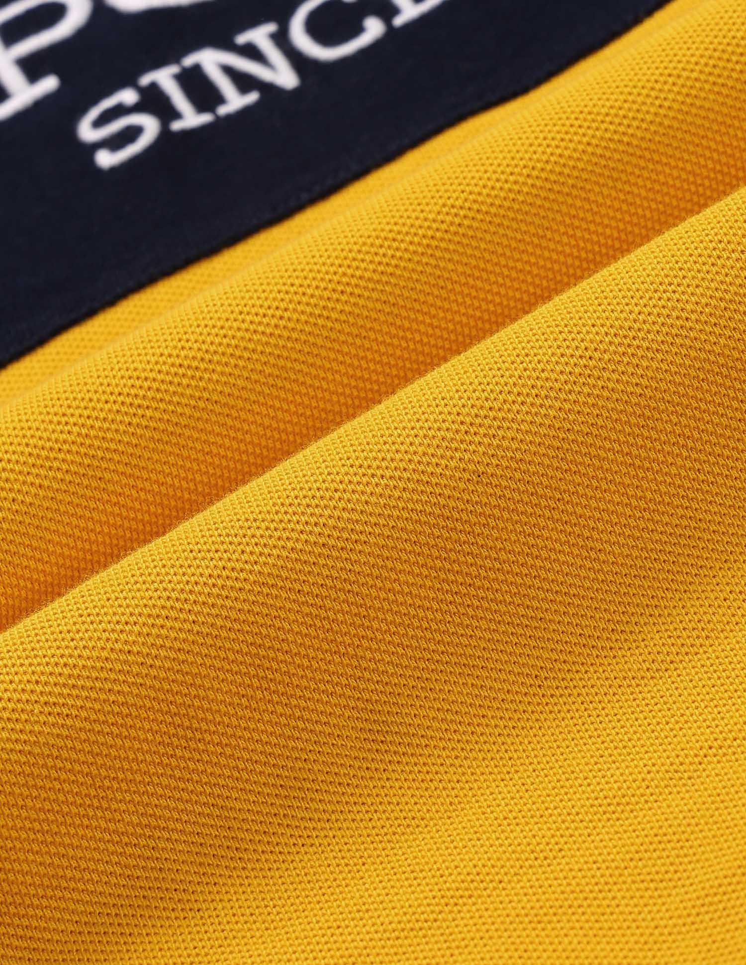 Embroidered Rugby Polo Shirt Mustard - U.S. POLO ASSN. | Large