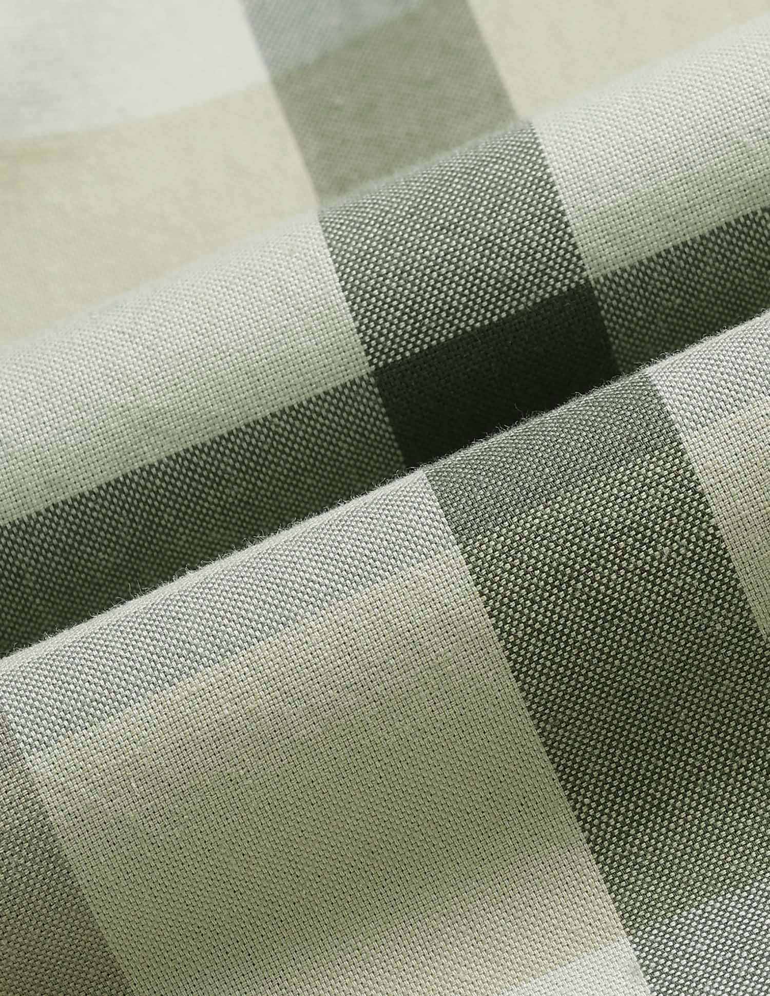 Plaid Checked Equestrian Aisle Theater Shirt Light Green - U.S. POLO ASSN. | Large