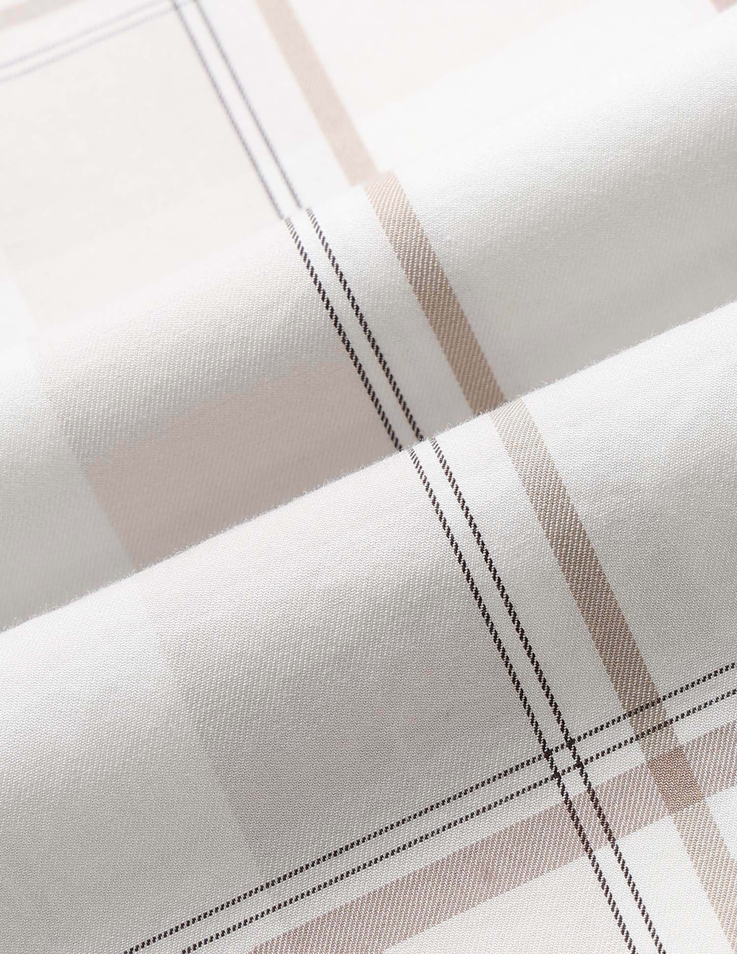 Grid Tattersall Checked Twill Shirt Beige - U.S. POLO ASSN. | Large