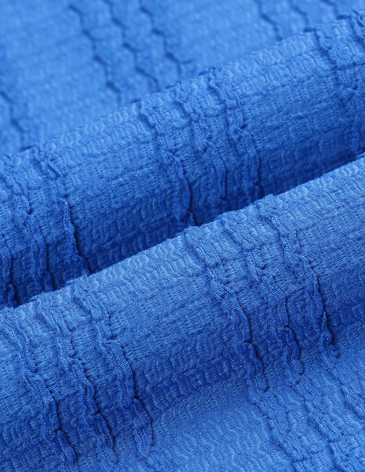 Textured Scallop Detail Polo Dress Blue - U.S. Polo Assn. India | Large