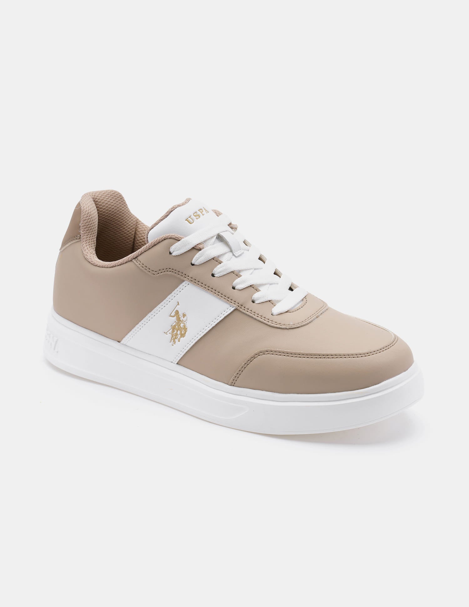 Men Torm Colour Blocked Sneakers Beige - U.S. Polo Assn. India | Large