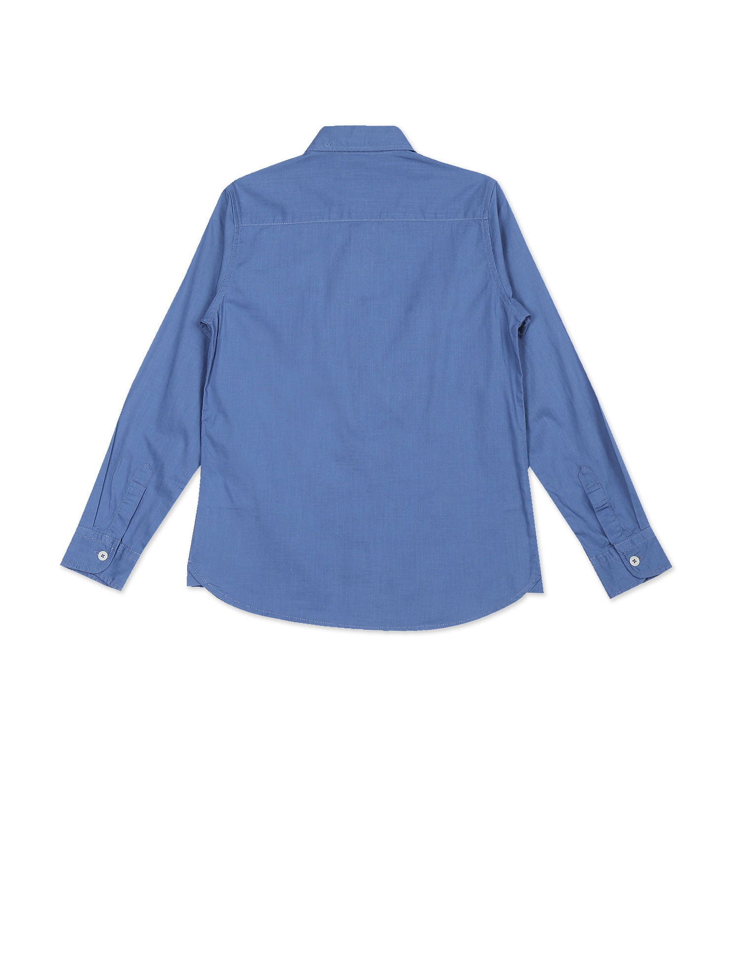 Spread Collar Solid Shirt Navy - U.S. Polo Assn. India | Large