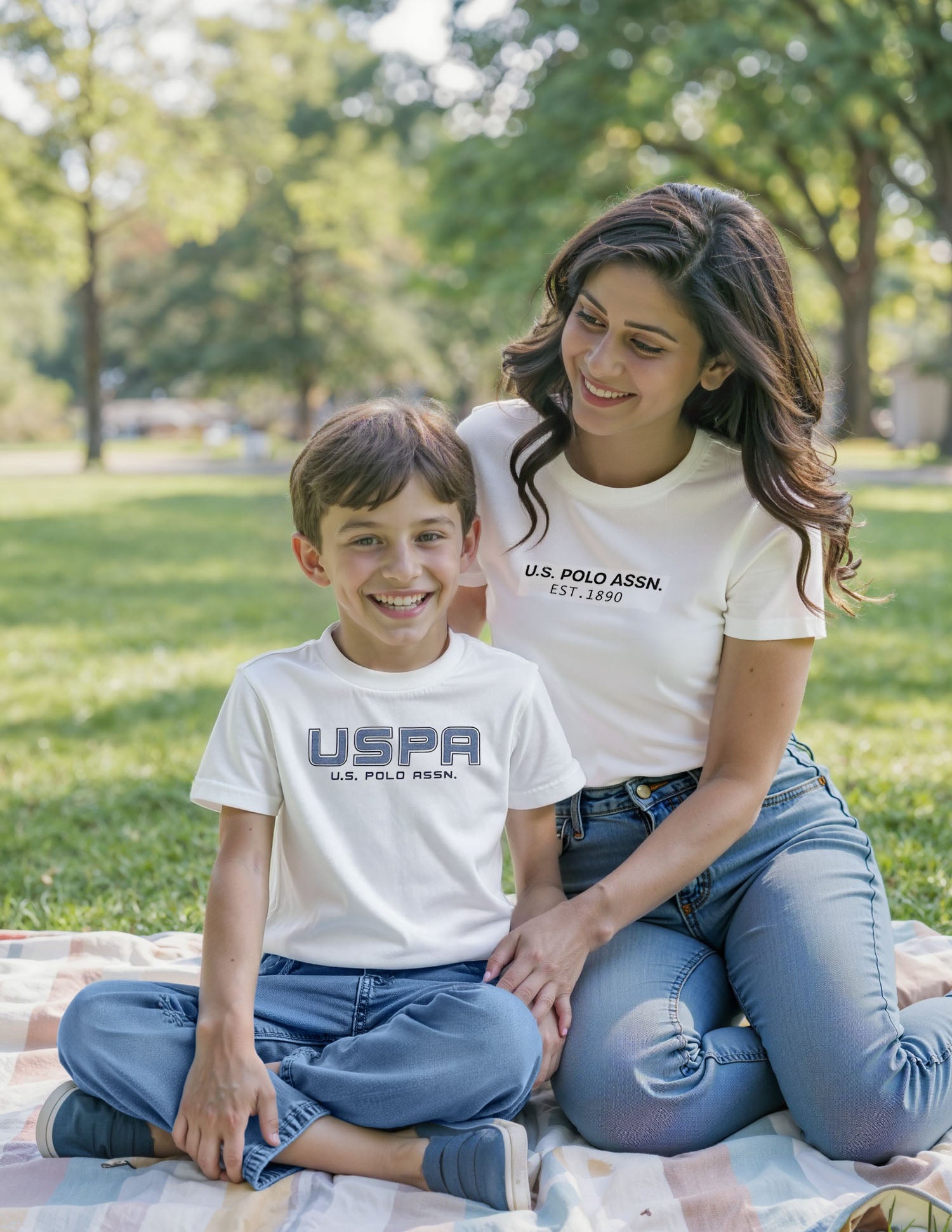 Boys Regular Fit Brand Printed T-Shirt Off White - U.S. POLO ASSN. | Large