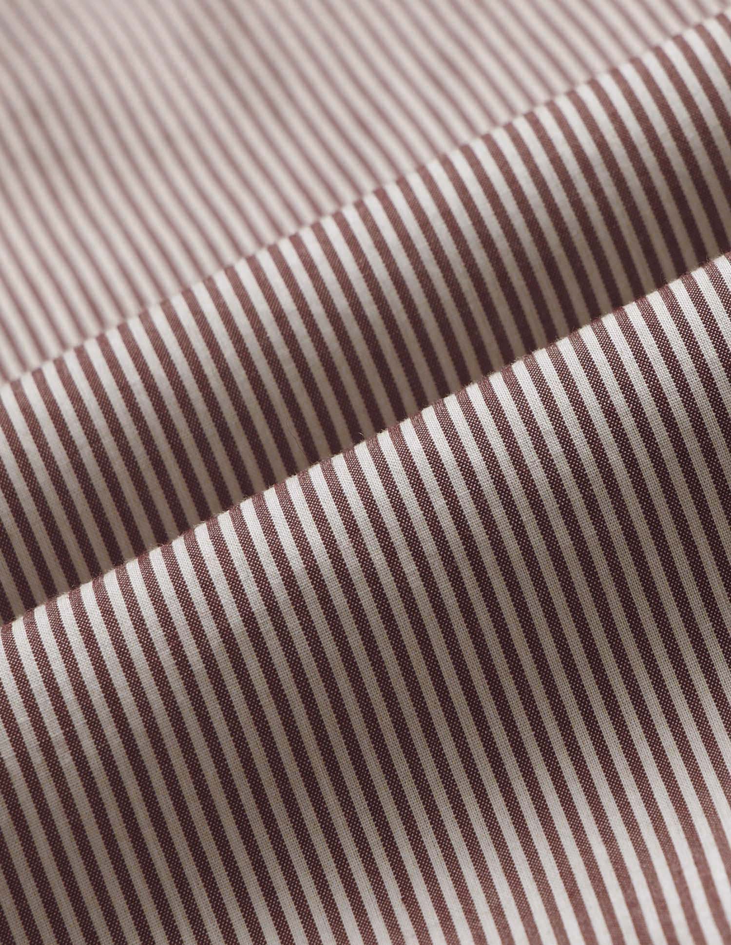 Vertical Striped Tailored Fit Shirt Brown - U.S. Polo Assn. India | Large
