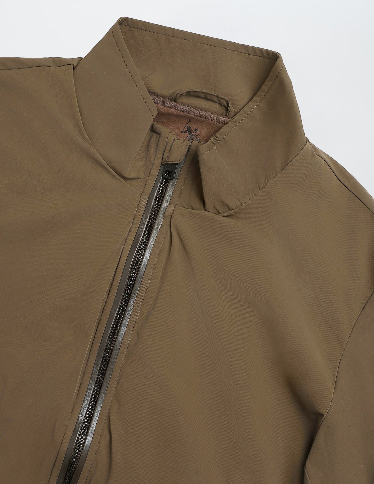 Solid Regular Fit Jacket Brown - U.S. POLO ASSN. | Large