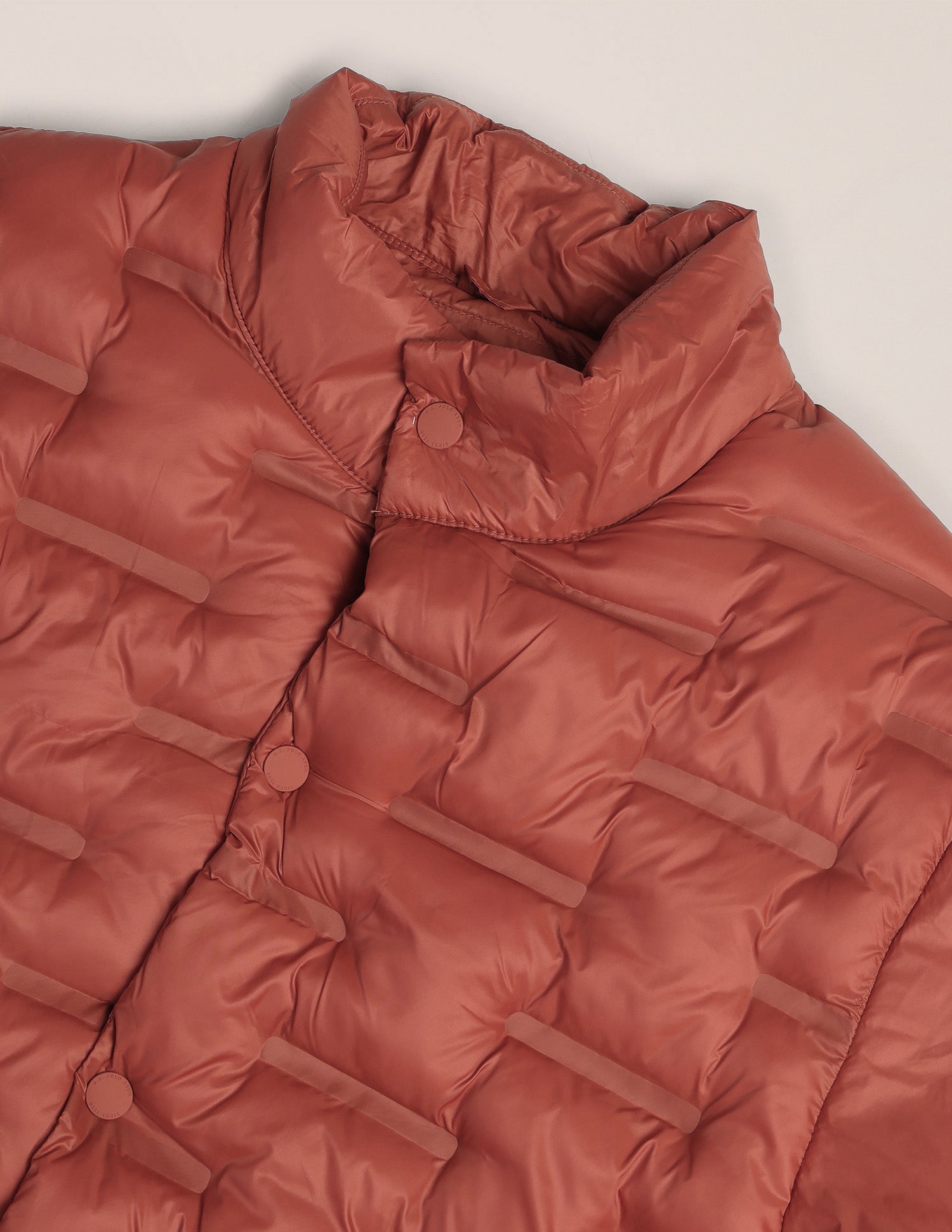 Solid Regular Fit Puffer Jacket Rust - U.S. POLO ASSN. | Large