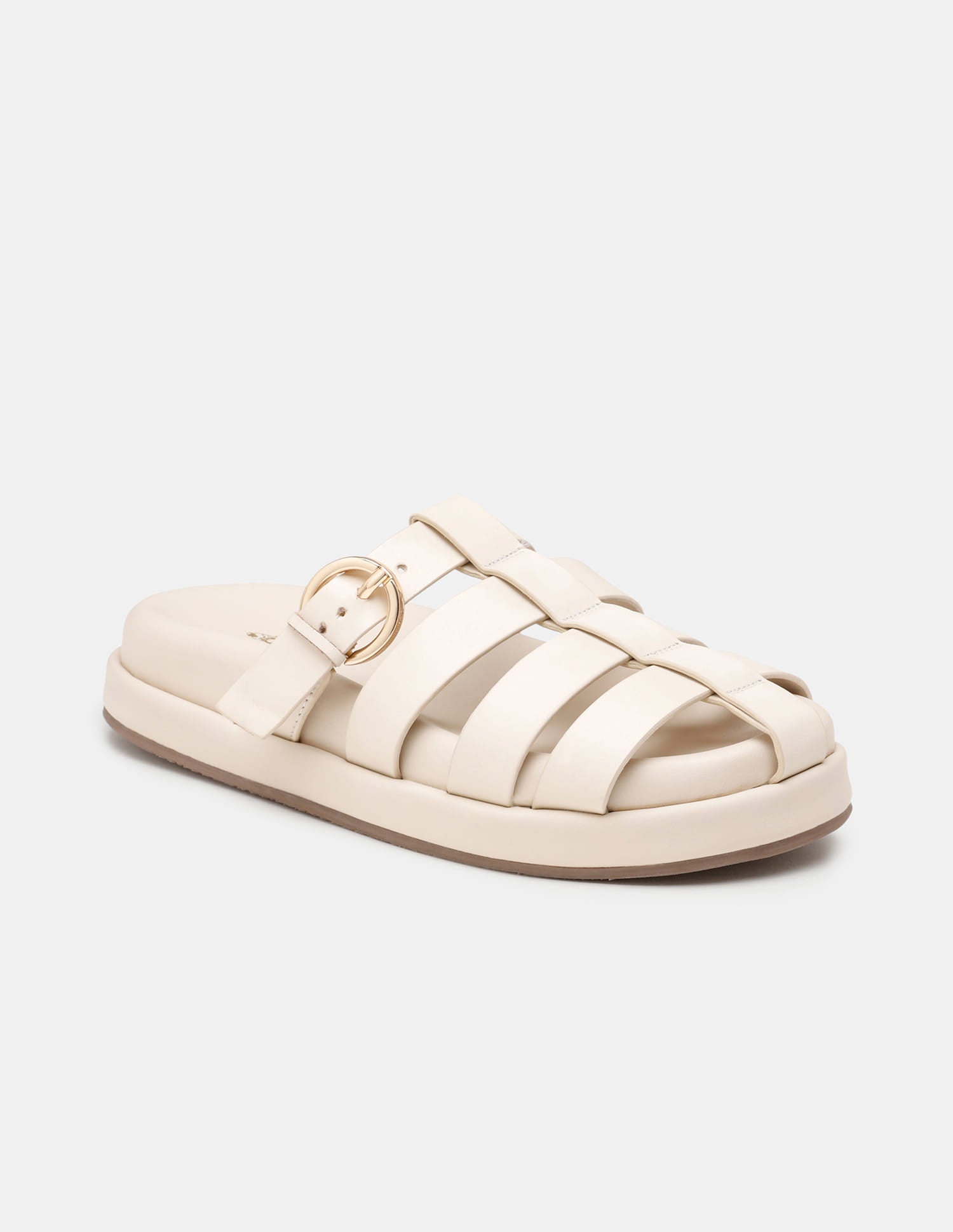 Women Minseo Multi Strap Buckle Sandals Beige - U.S. Polo Assn. India | Large