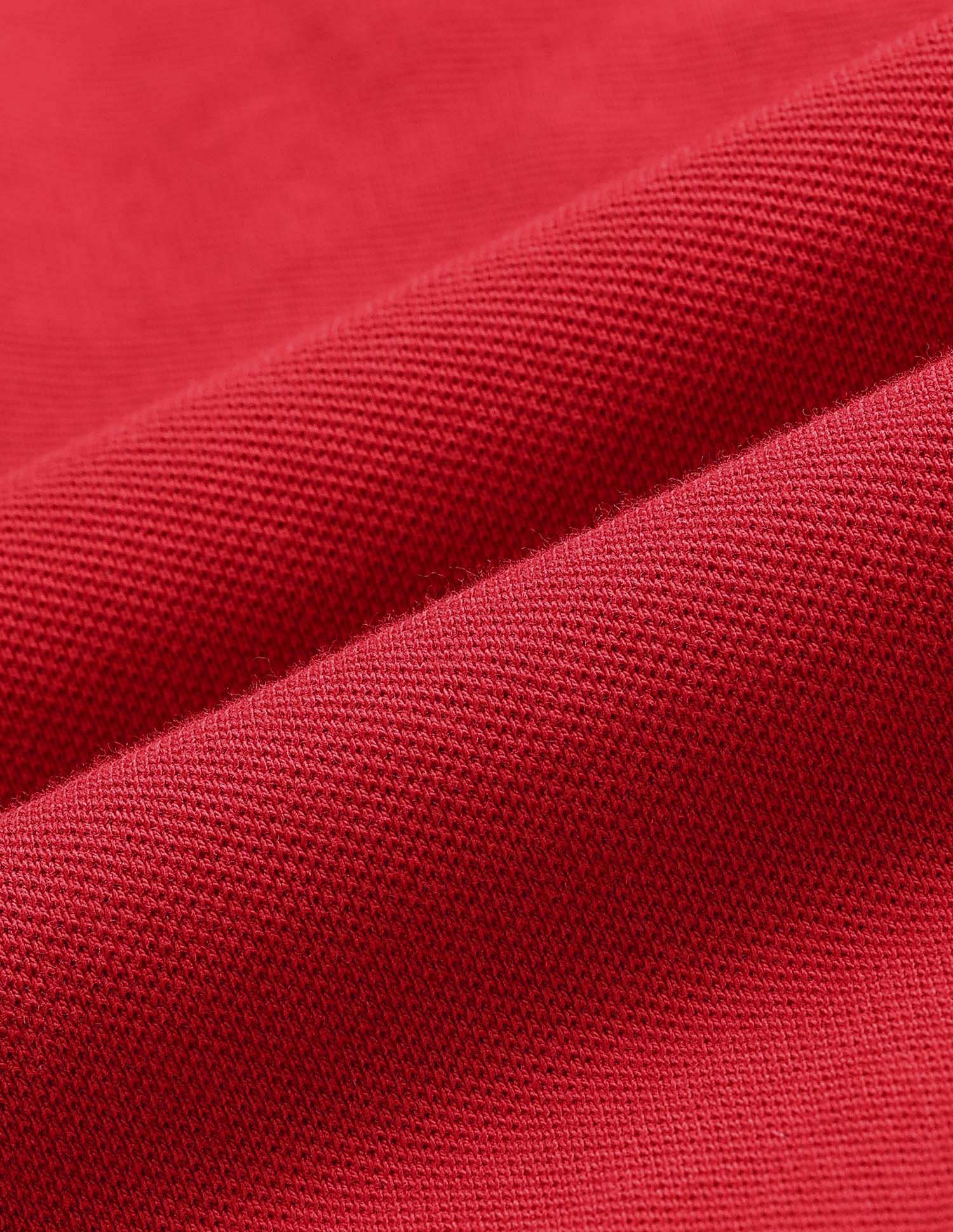 Tipped Zipper Polo Shirt Red - U.S. POLO ASSN. | Large