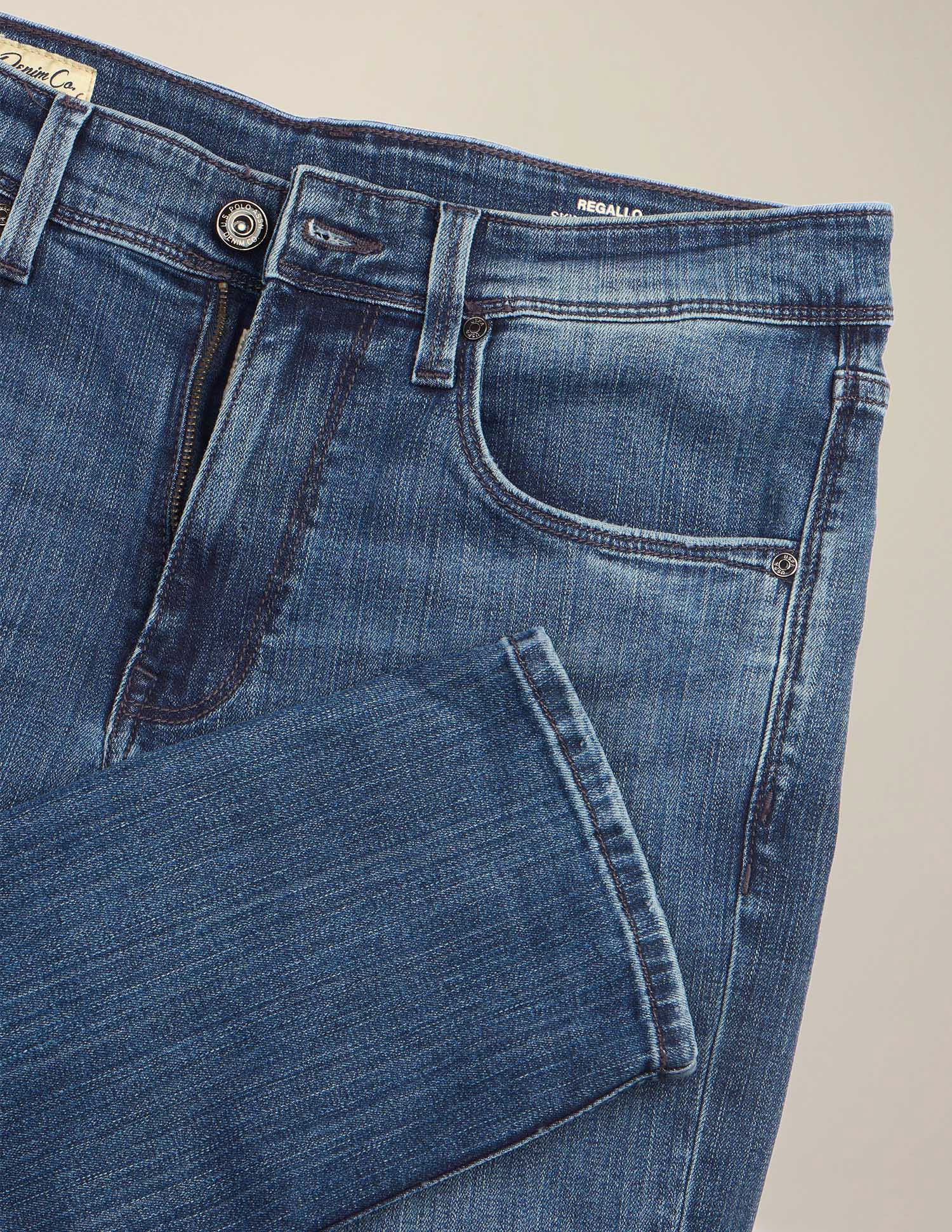 Regallo Skinny Fit Blue Jeans Blue - U.S. Polo Assn. India | Large