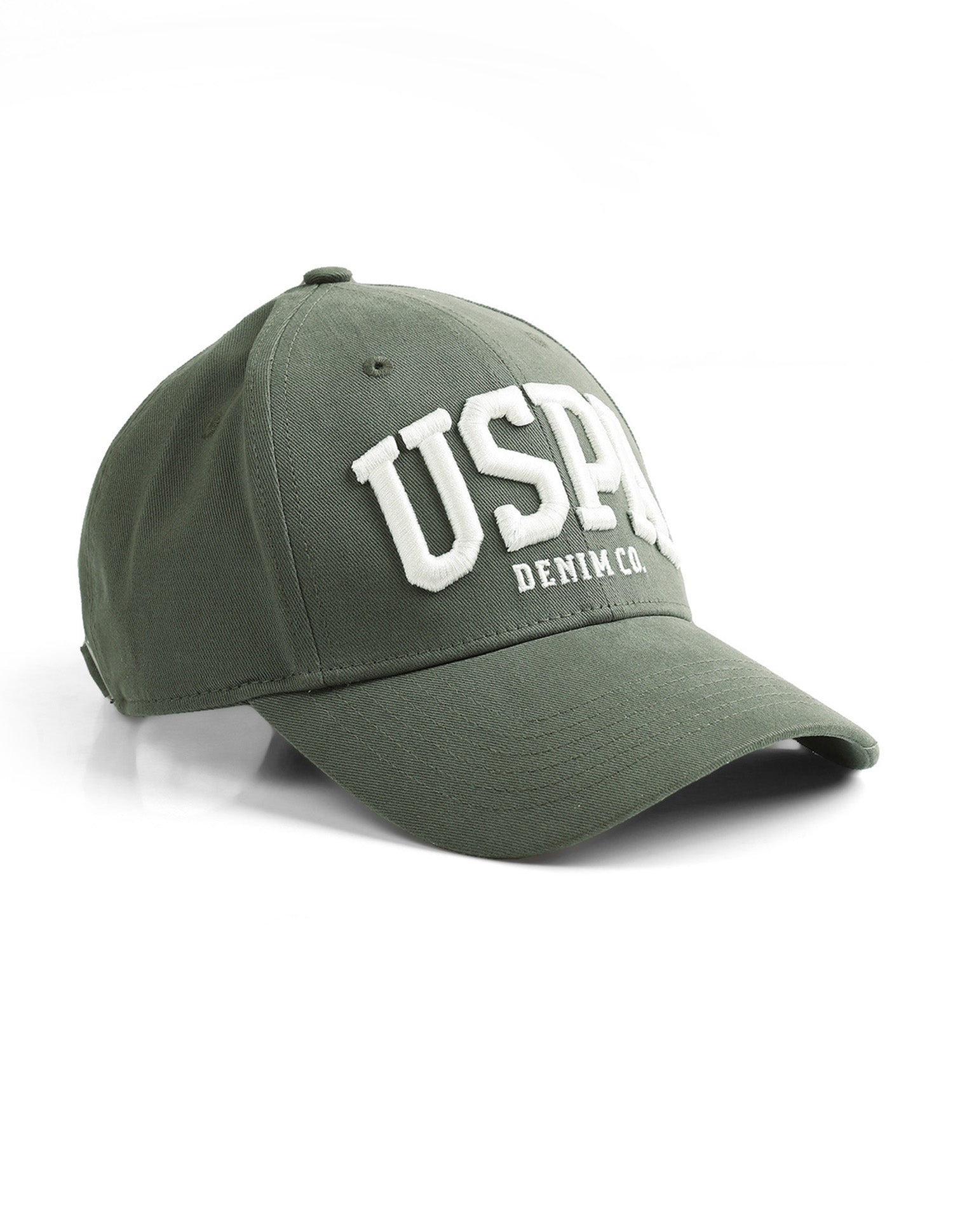 Brand Embroidered Twill Cap Olive - U.S. Polo Assn. India | Large