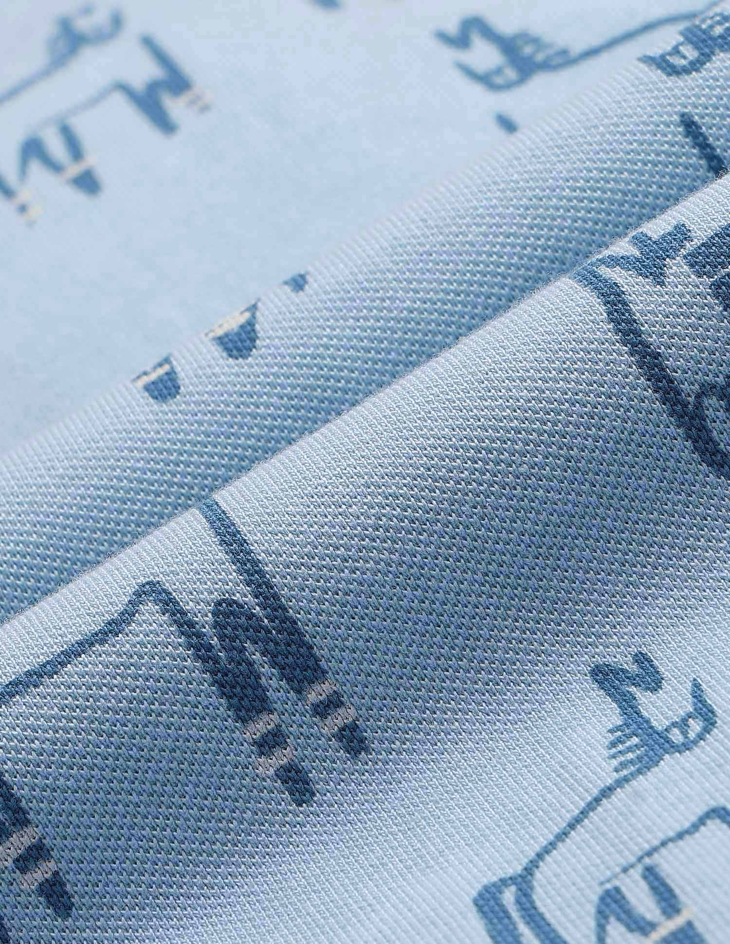 Boys Brand Printed Regular Fit Polo Shirt Light Blue - U.S. POLO ASSN. | Large